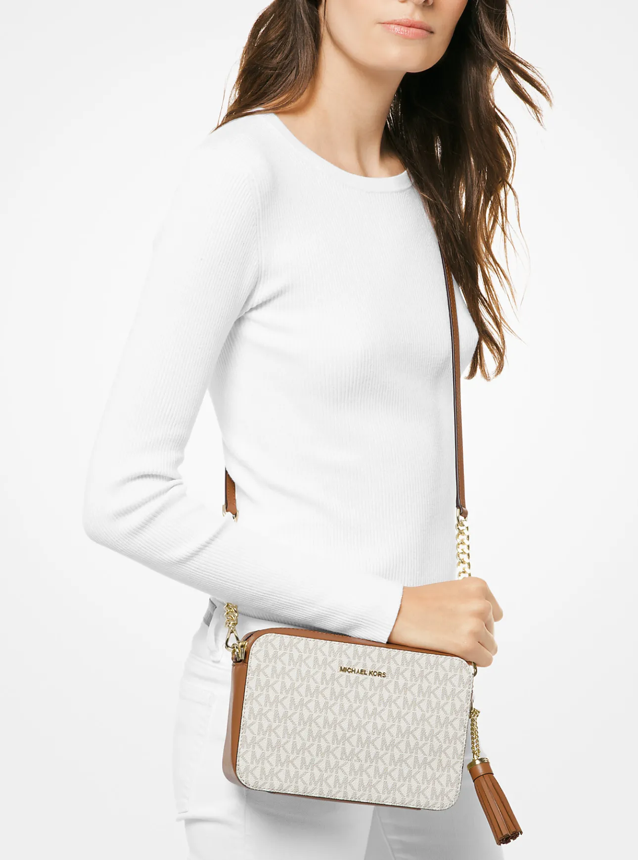Ginny Medium Logo Crossbody Bag