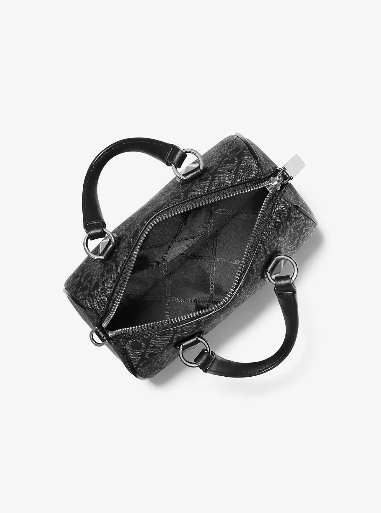 Grayson Small Metallic Empire Monogram Duffel Crossbody Bag