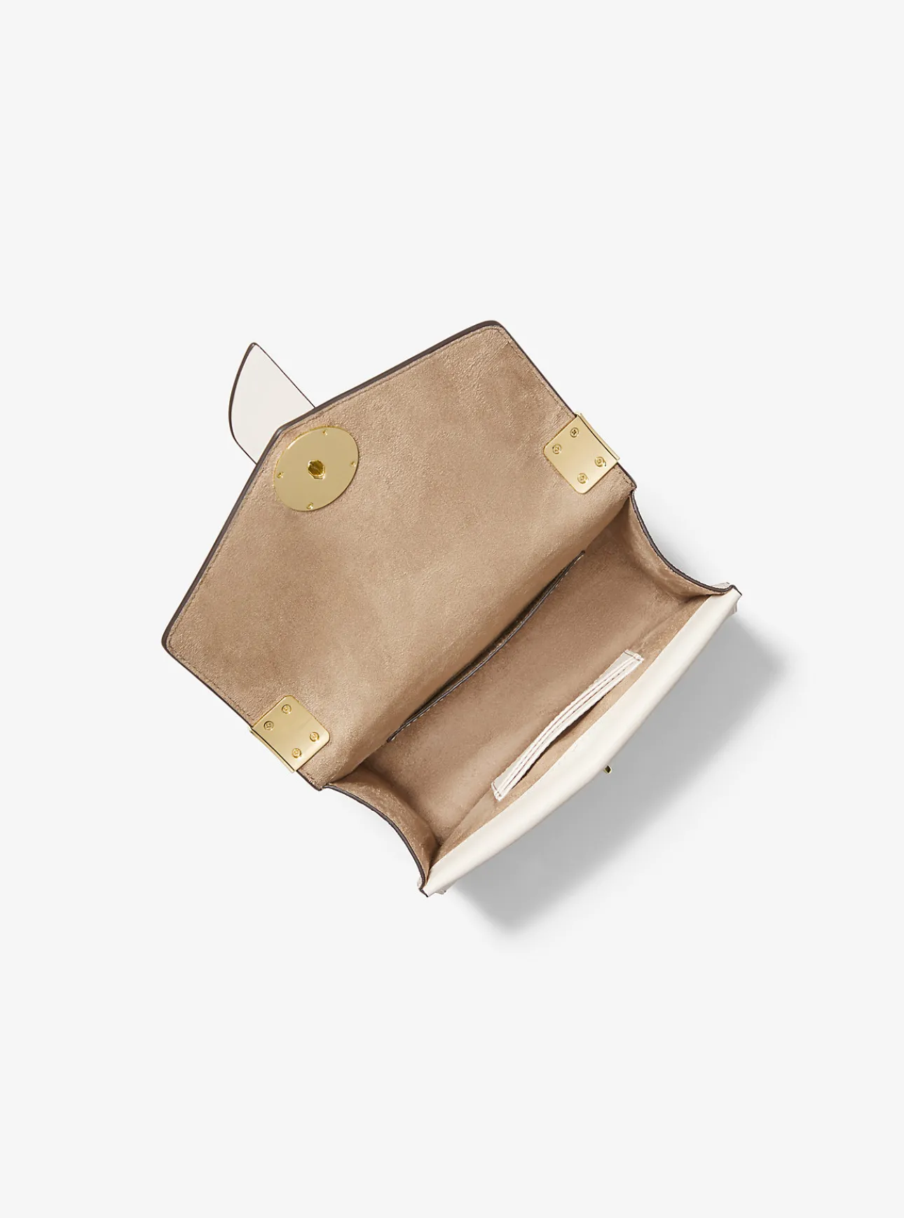 Greenwich Small Color-Block Logo and Saffiano Leather Crossbody Bag