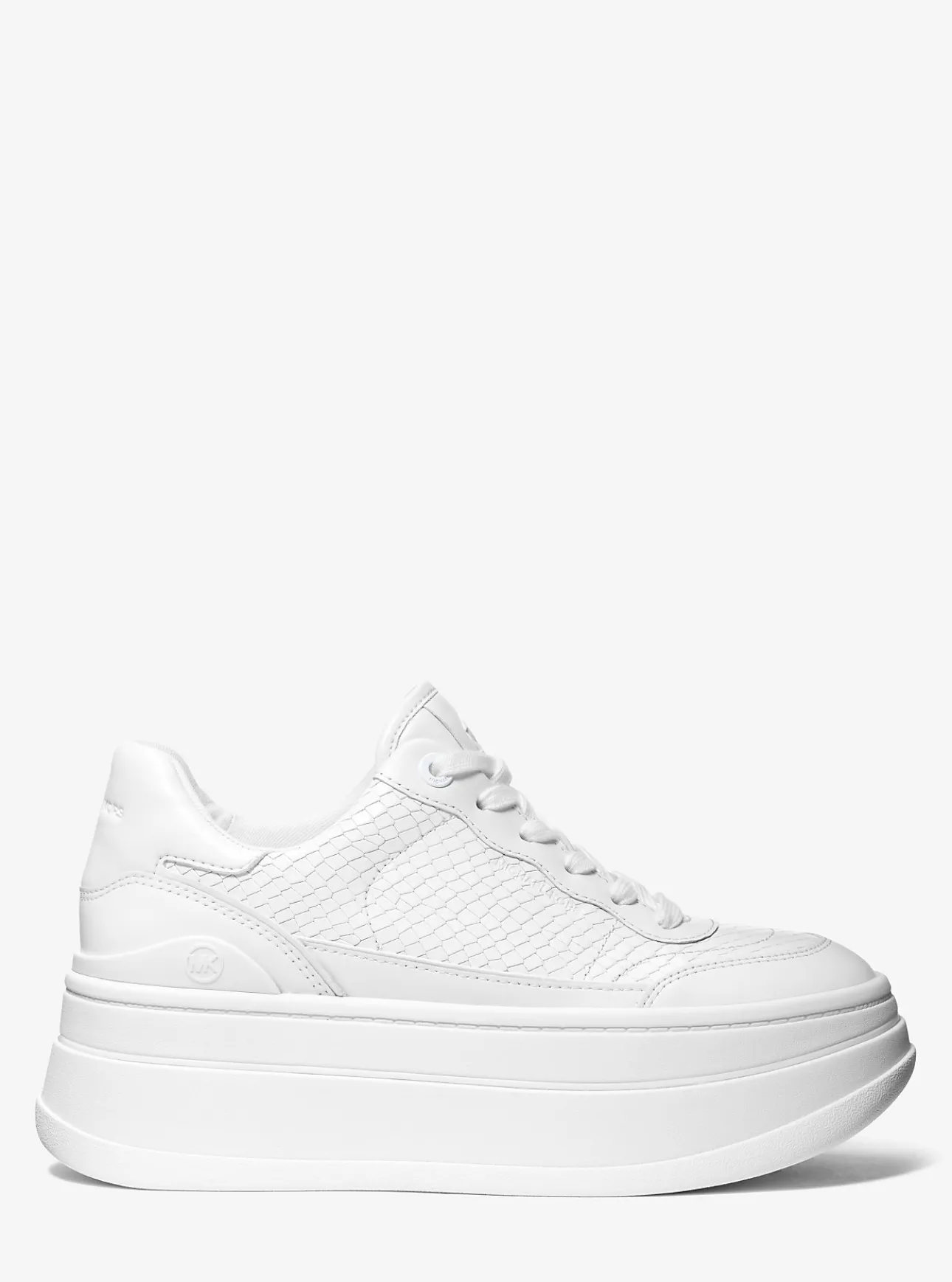 Hayes Snake Embossed Leather Platform Sneaker