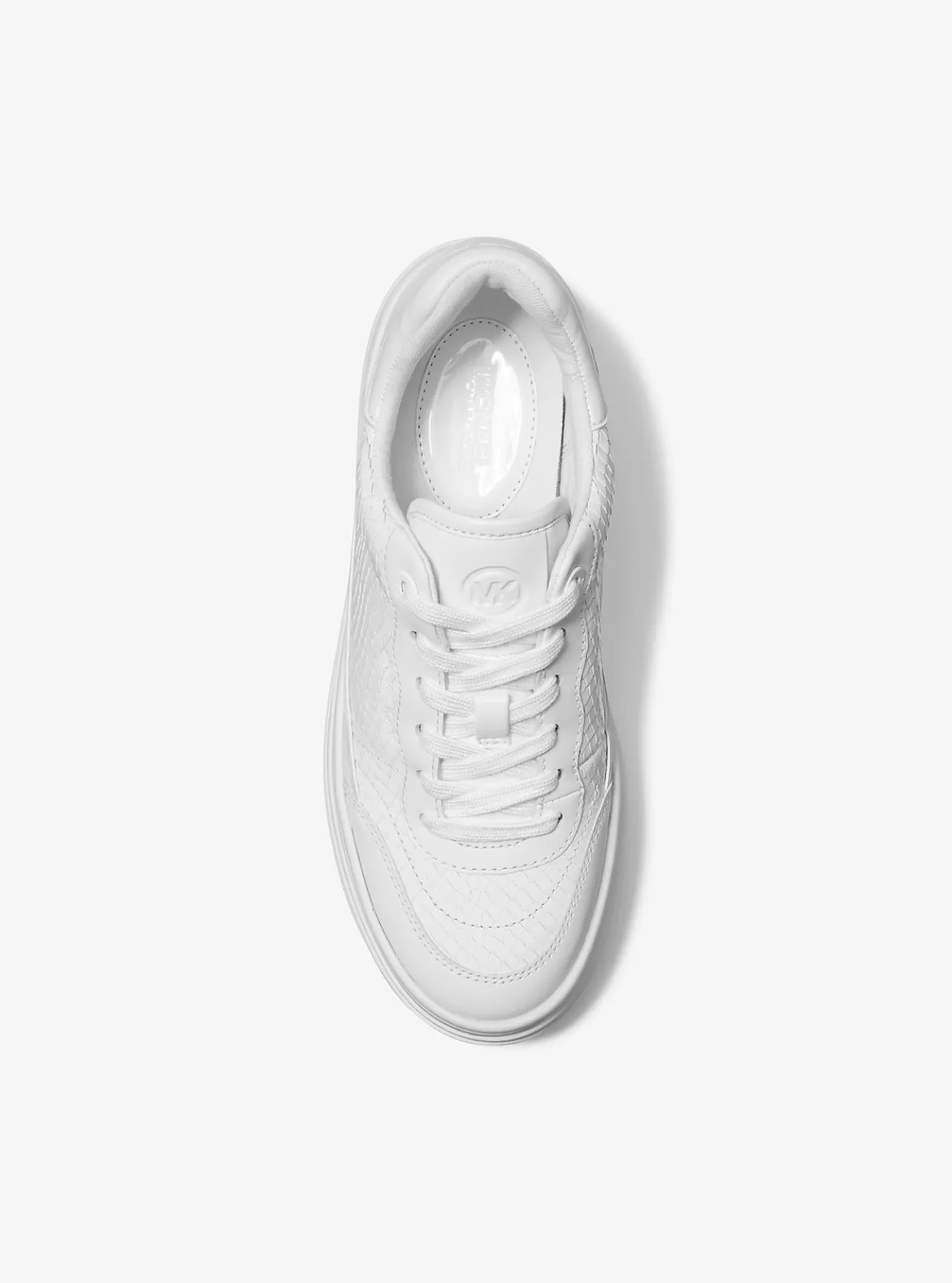 Hayes Snake Embossed Leather Platform Sneaker