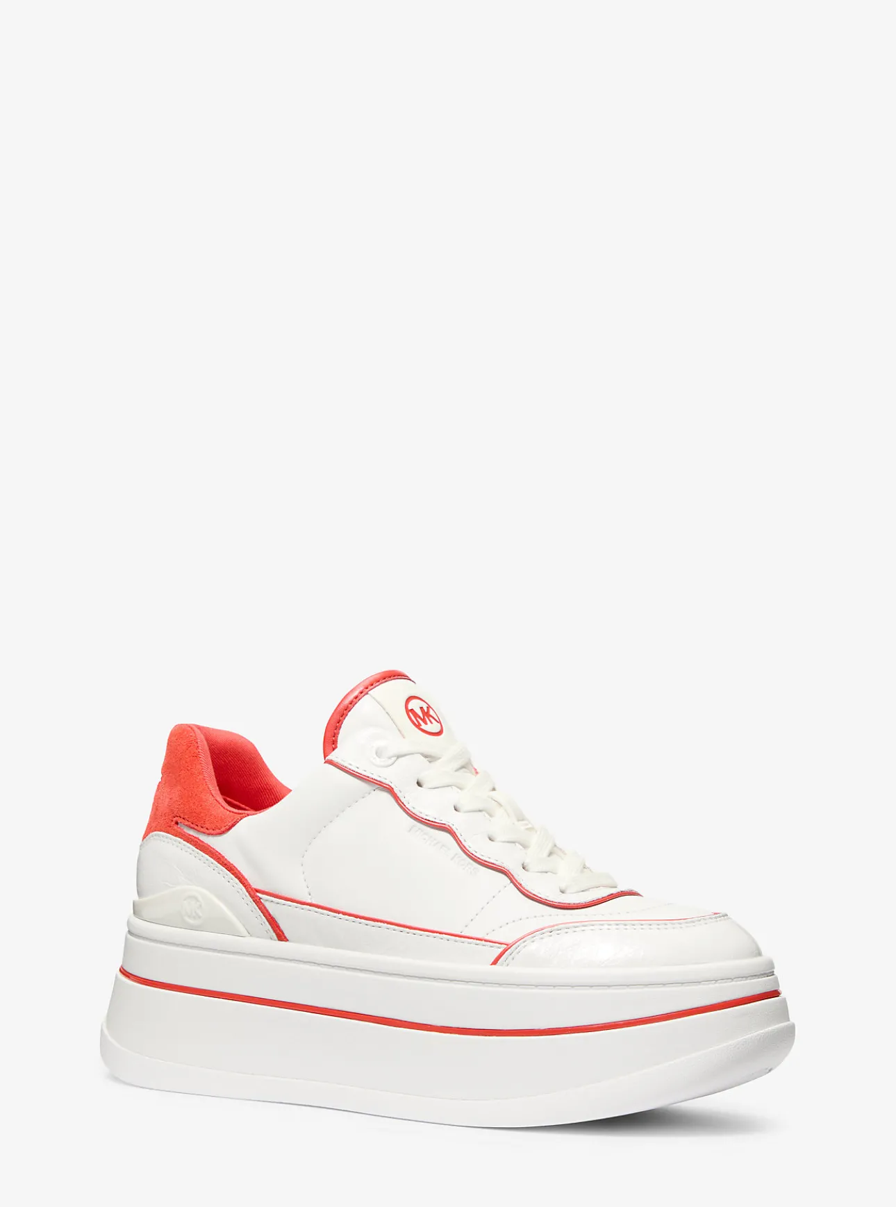 Hayes Two-Tone Leather Platform Sneaker