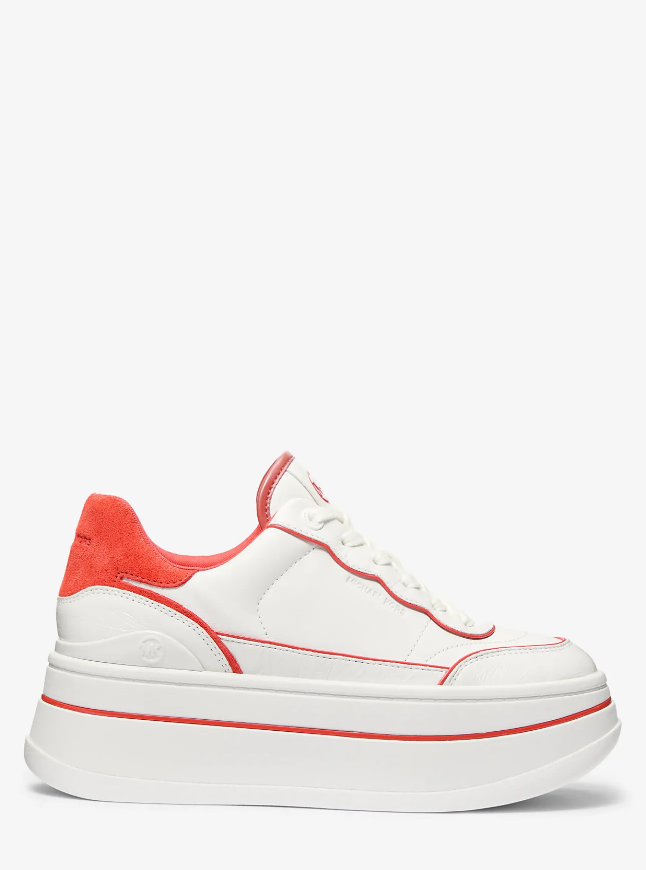 Hayes Two-Tone Leather Platform Sneaker