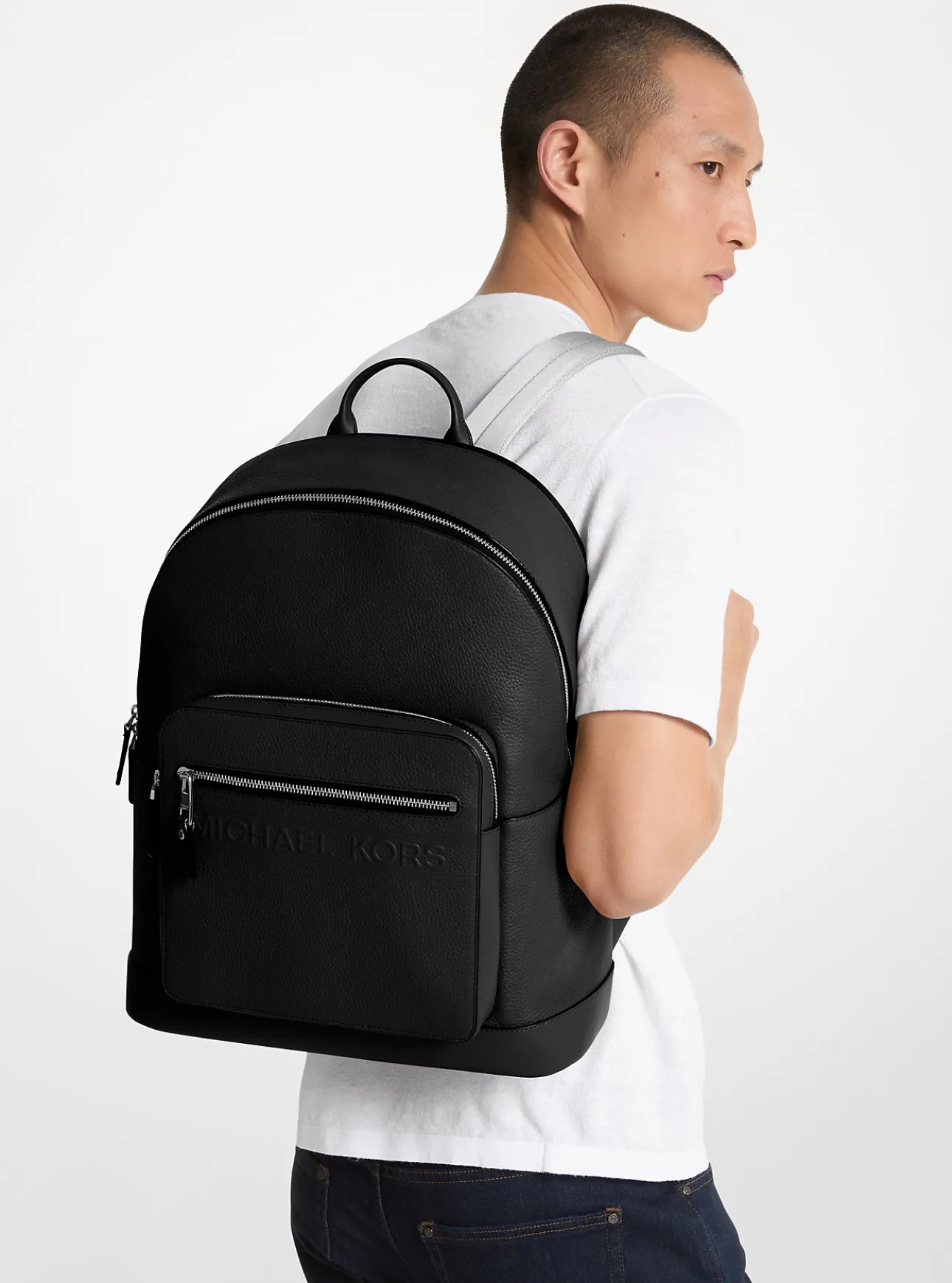 Hudson Leather Commuter Backpack