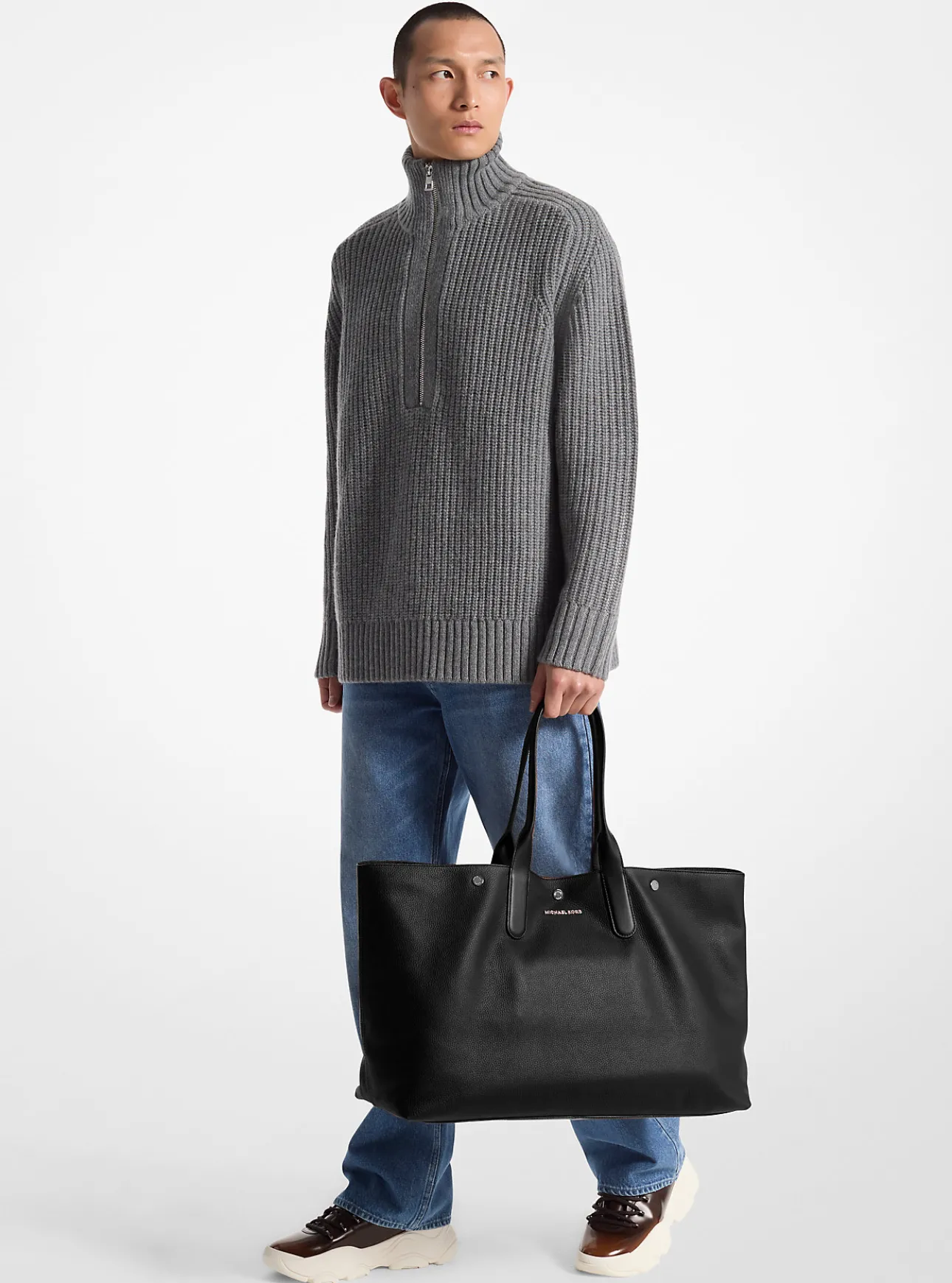 Hudson Oversized Leather Tote Bag