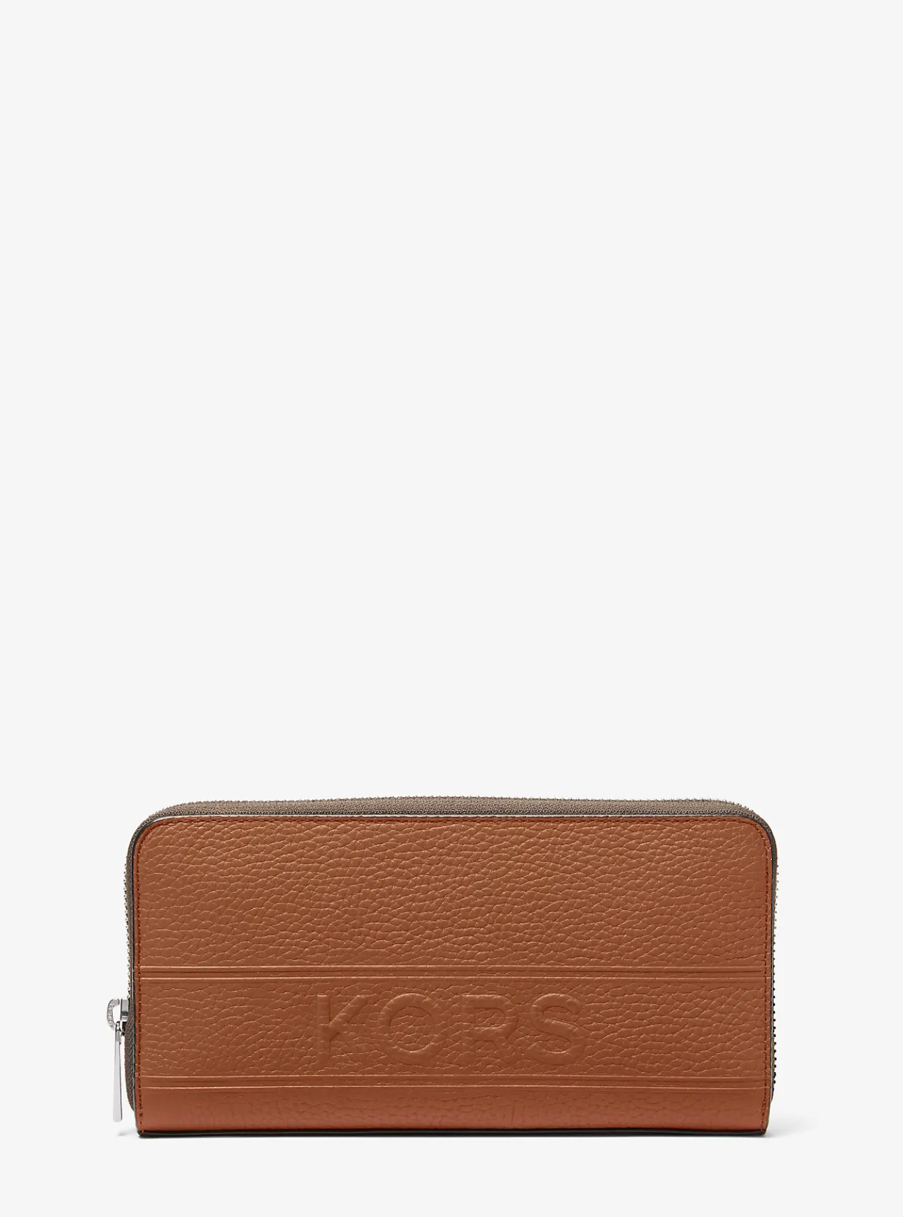 Hudson Pebbled Leather Zip-Around Wallet