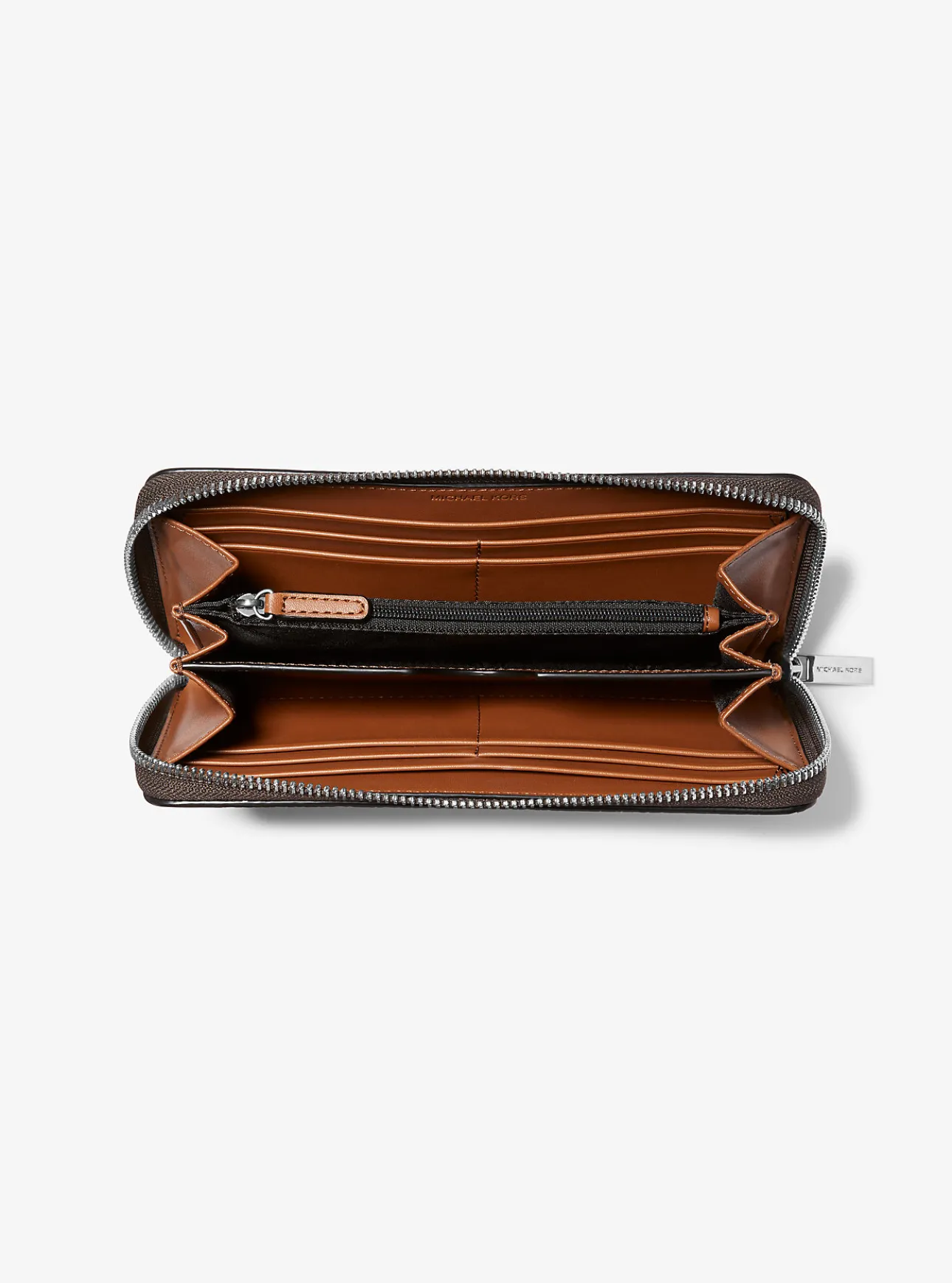 Hudson Pebbled Leather Zip-Around Wallet
