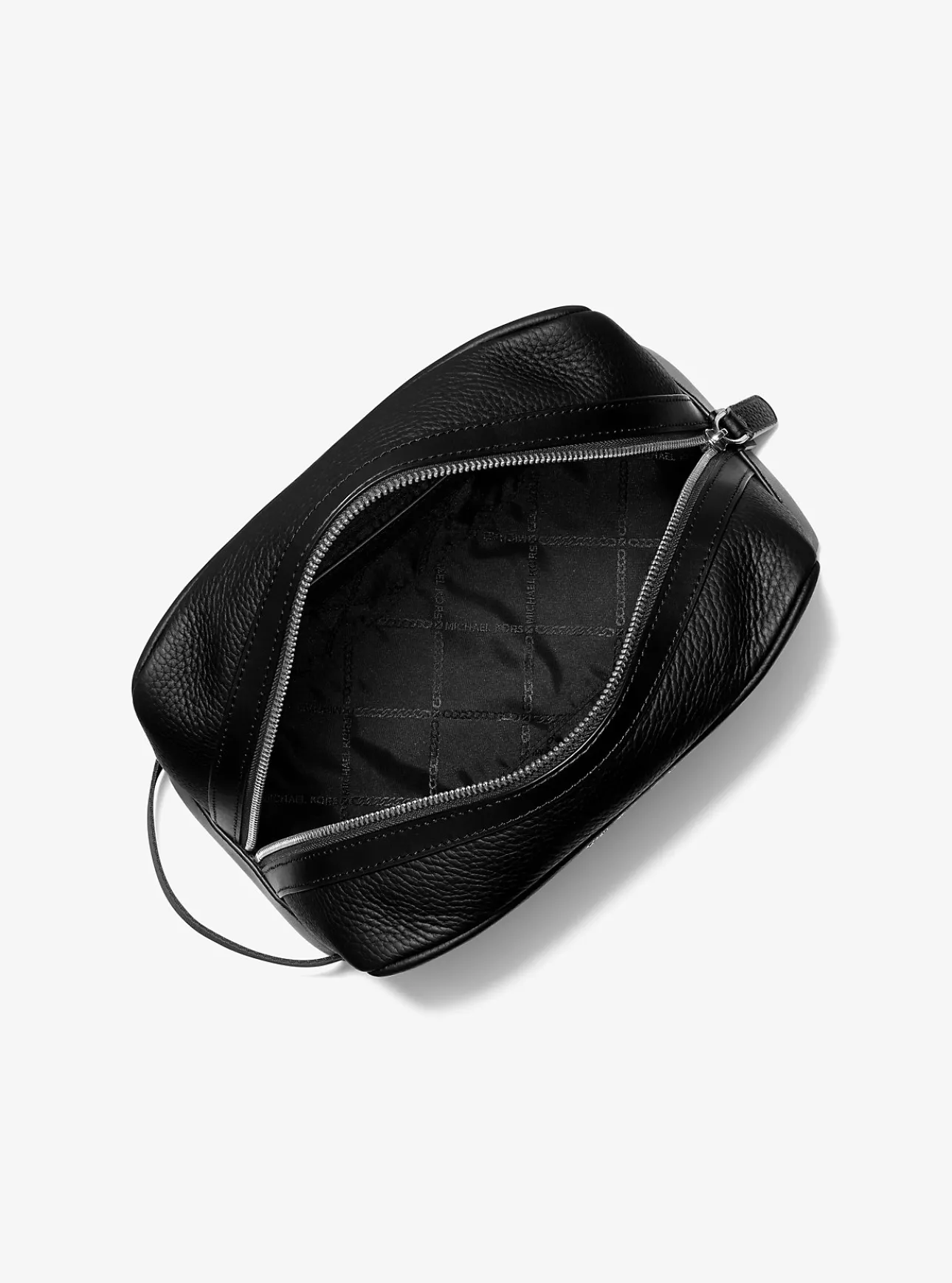 Hudson Pebbled Leather Travel Pouch