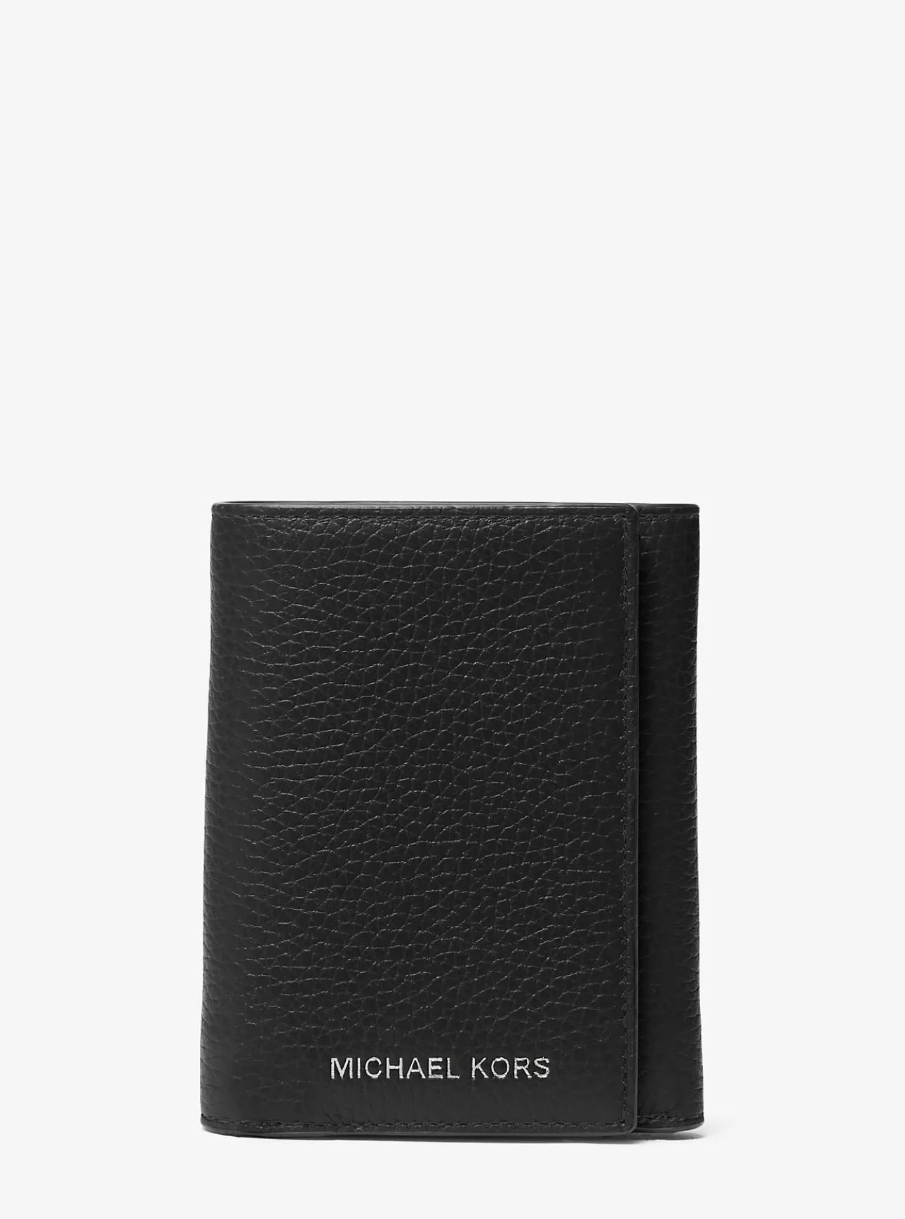 Hudson Pebbled Leather Tri-Fold Wallet