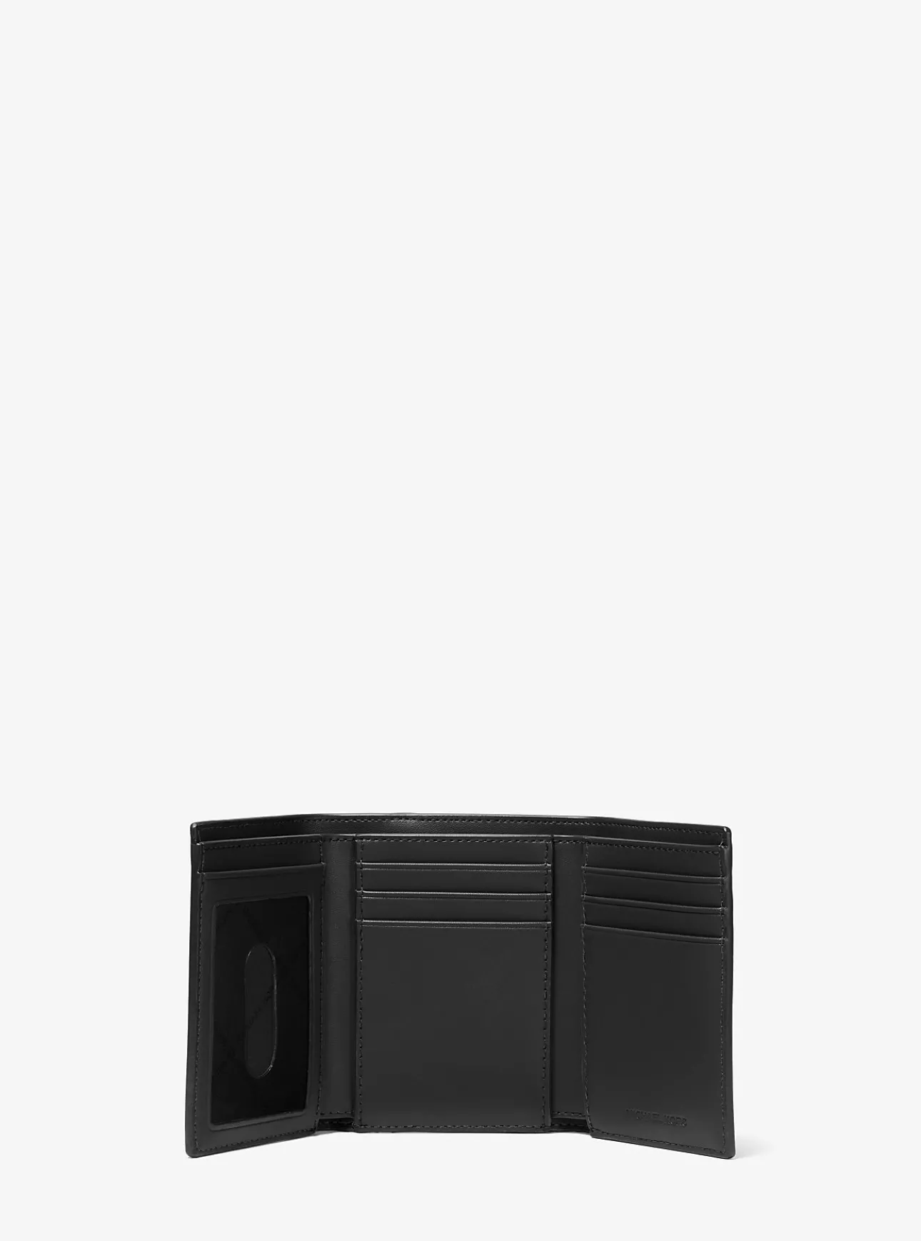 Hudson Pebbled Leather Tri-Fold Wallet