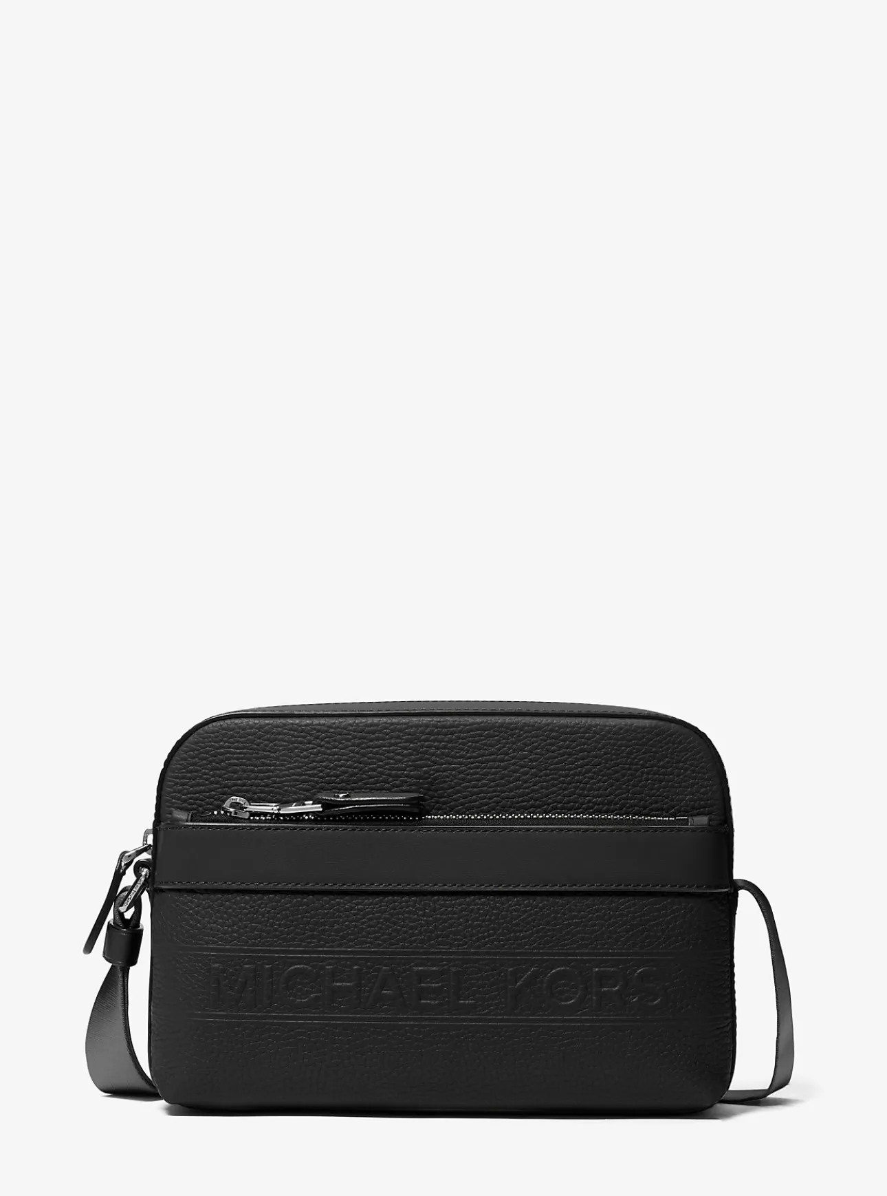 Hudson Pebbled Leather Utility Crossbody Bag