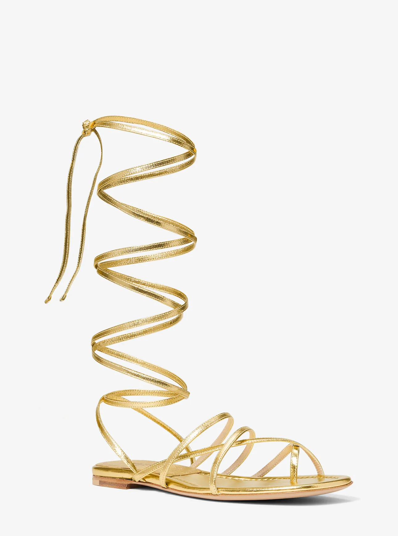 Jade Metallic Leather Gladiator Sandal