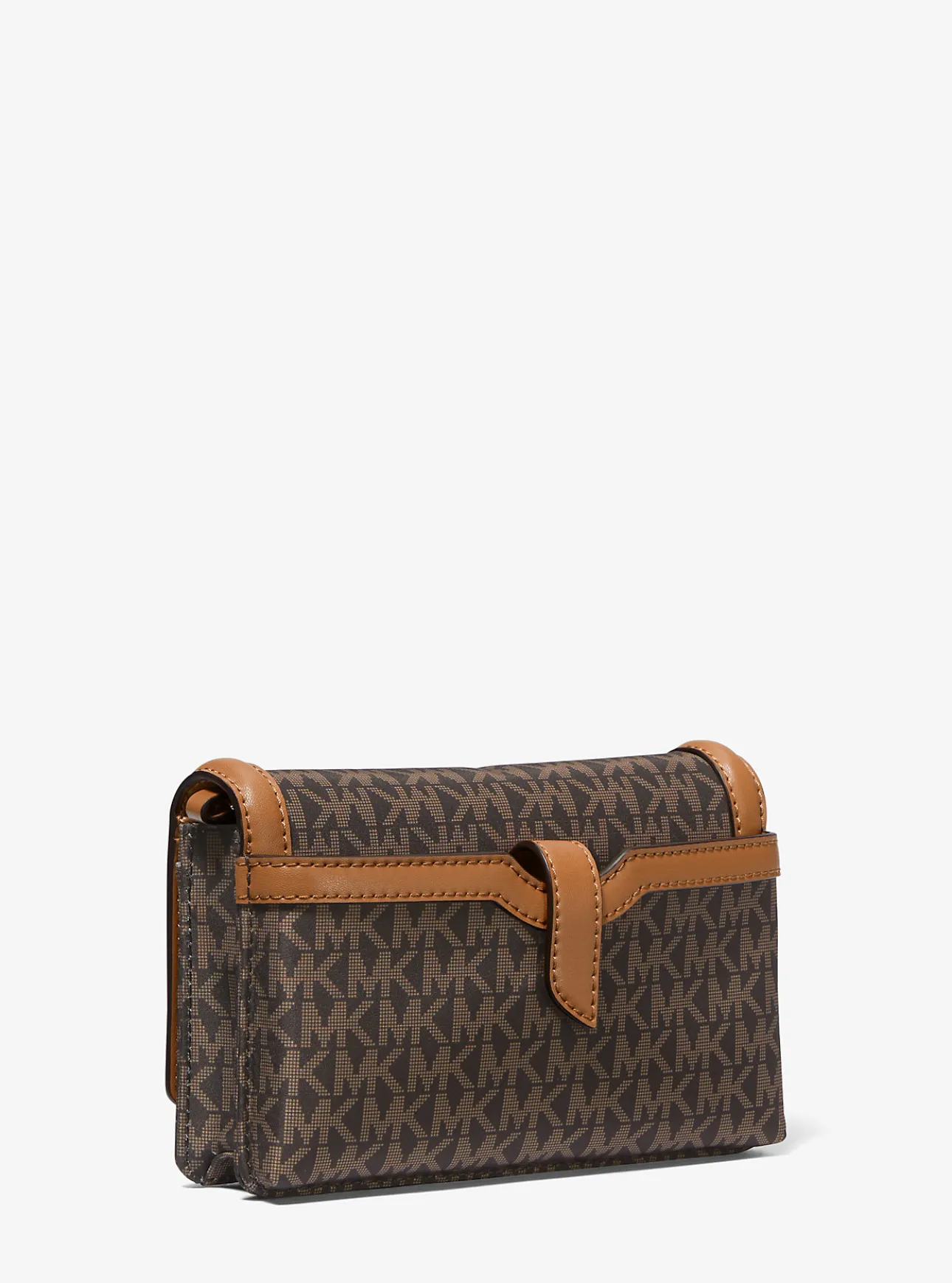 Jet Set Small Logo Print Woven Smartphone Crossbody Bag