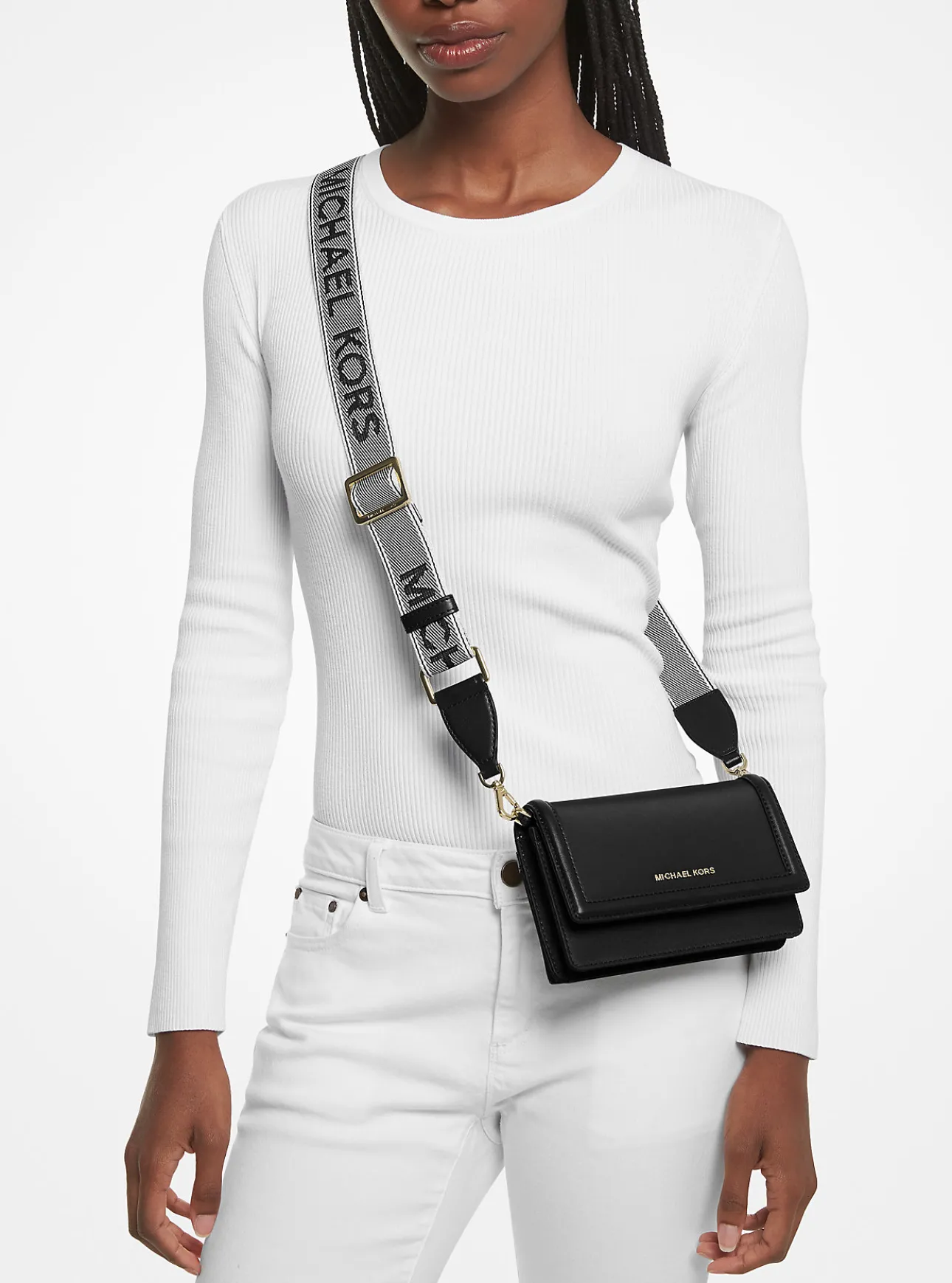 Jet Set Small Nylon Gabardine Smartphone Crossbody Bag