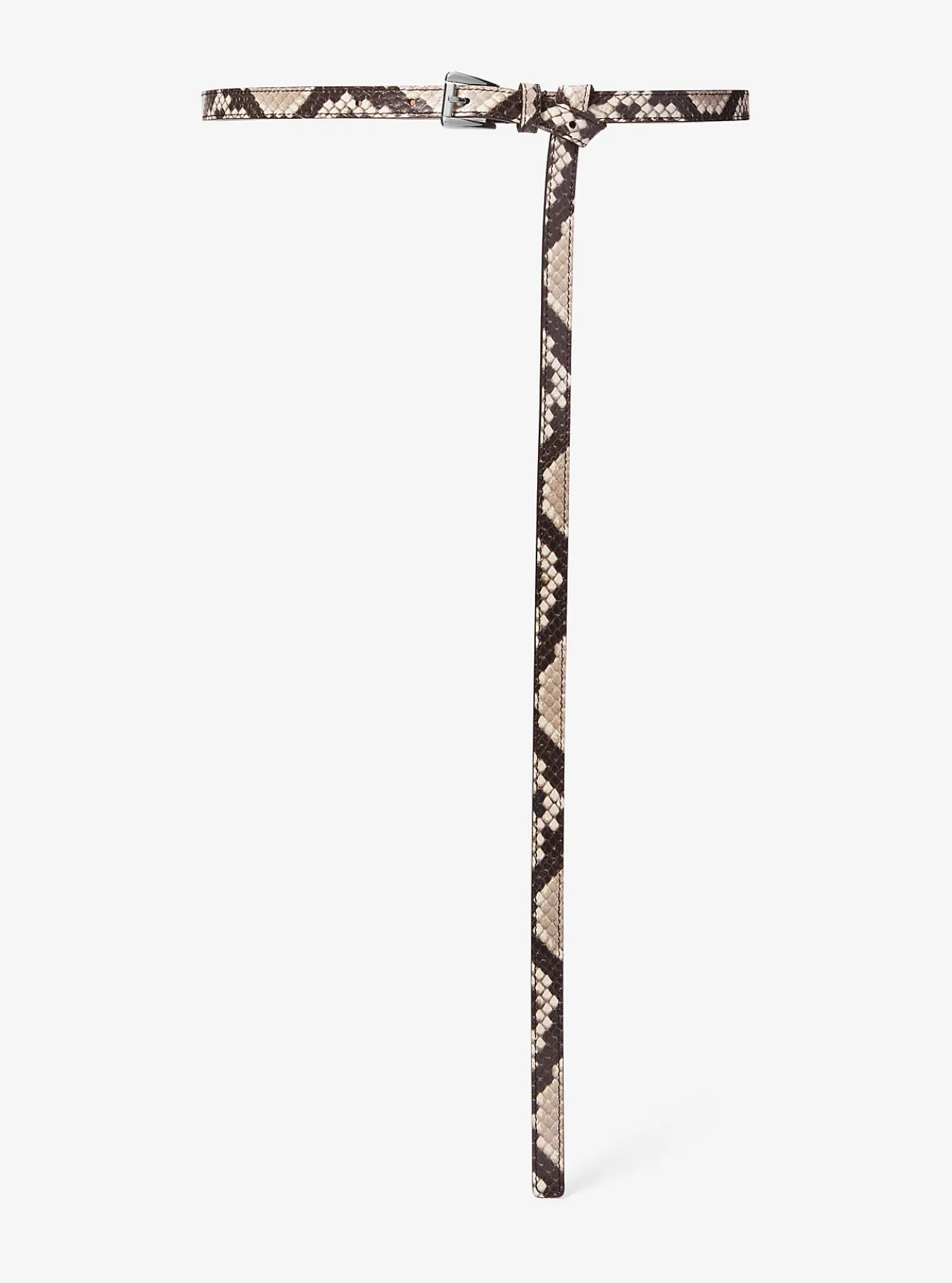 Joni Python Embossed Leather Trouser Belt