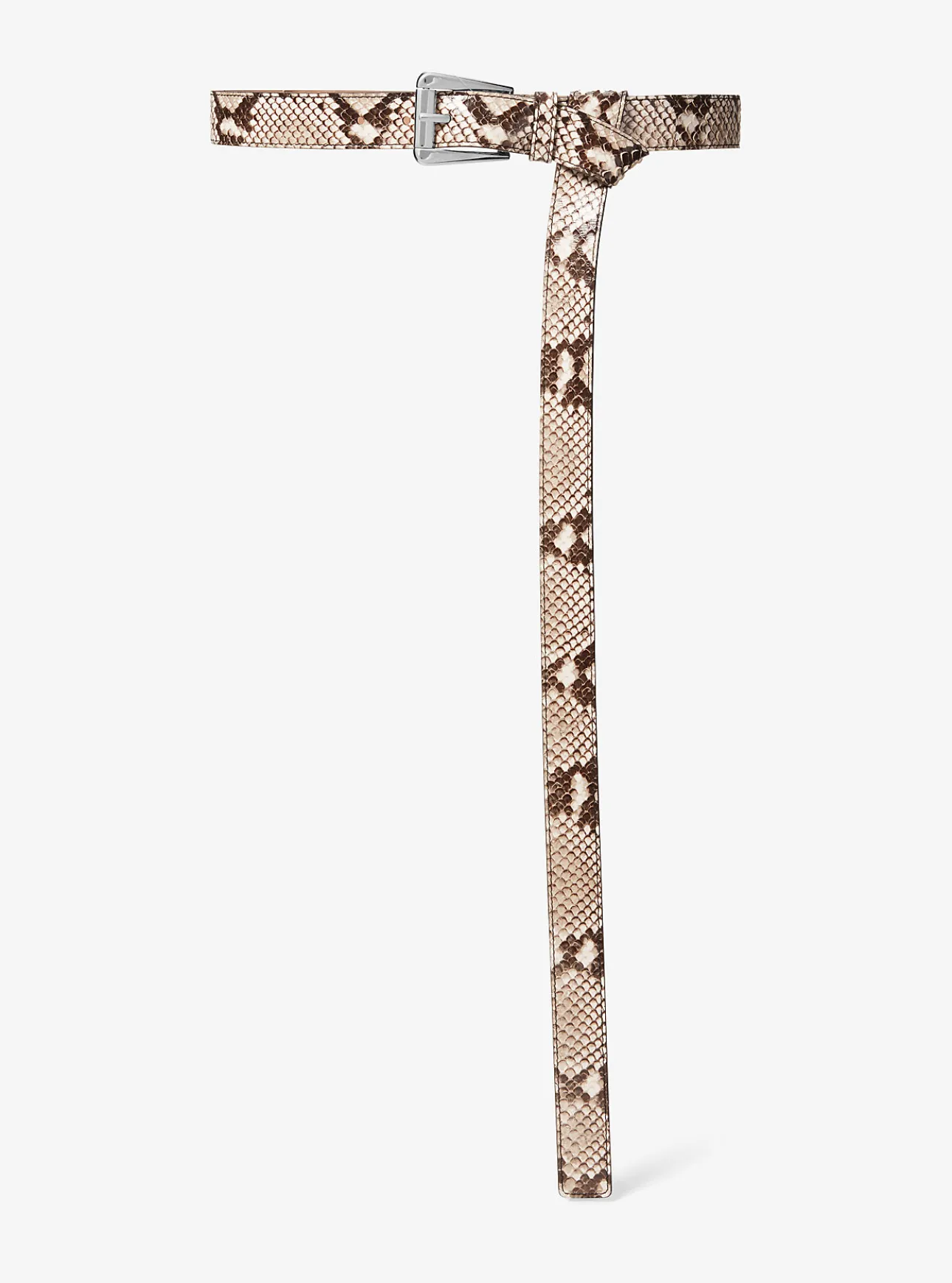 Joni Python Embossed Leather Trouser Belt