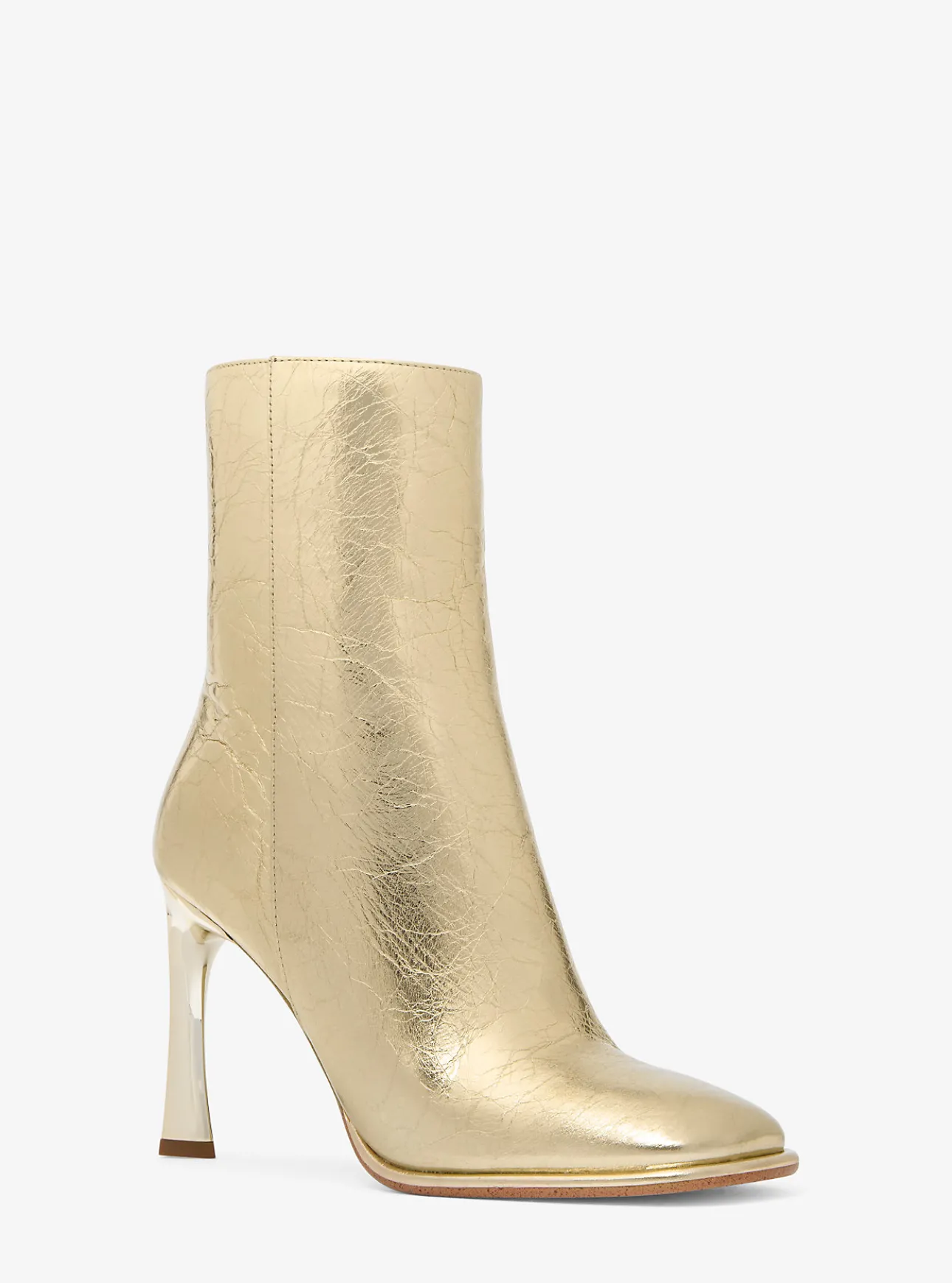 Kelsea Metallic Crackled Leather Boot