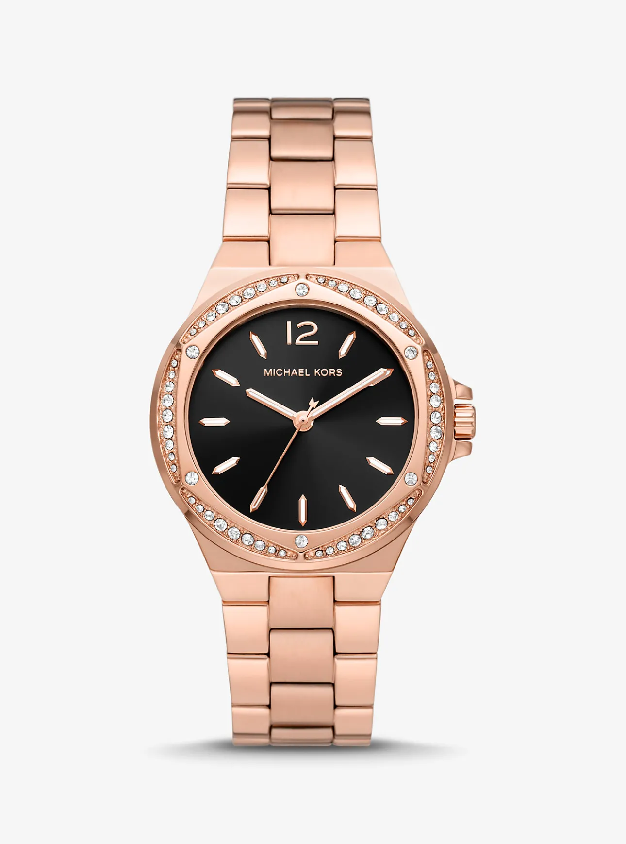 Lennox Pavé Rose Gold-Tone Watch