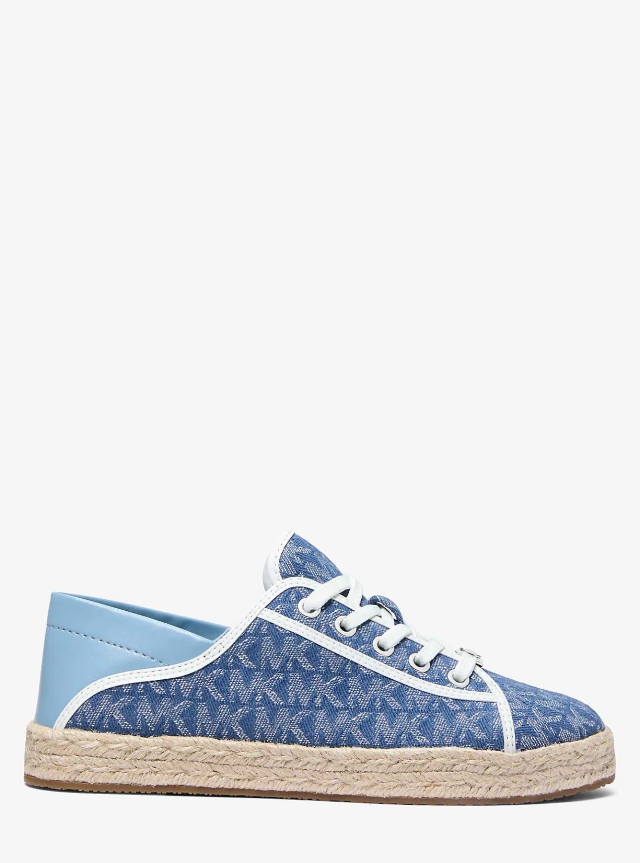 Libby Logo Jacquard Denim Collapsible-Heel Sneaker
