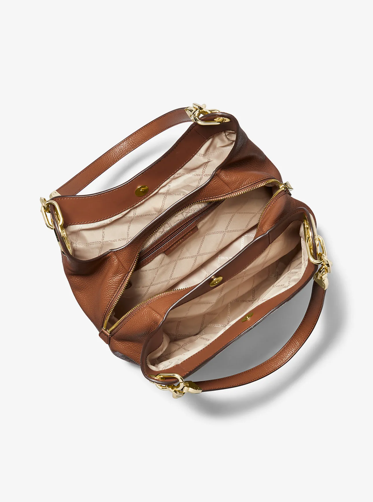 Lillie Large Pebbled Leather Shoulder Bag