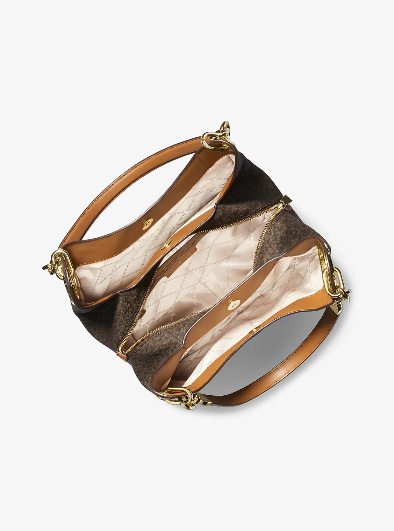 Lillie Large Signature Logo Shoulder Bag