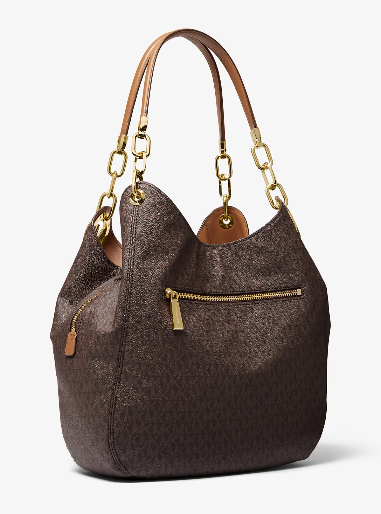 Lillie Large Signature Logo Shoulder Bag