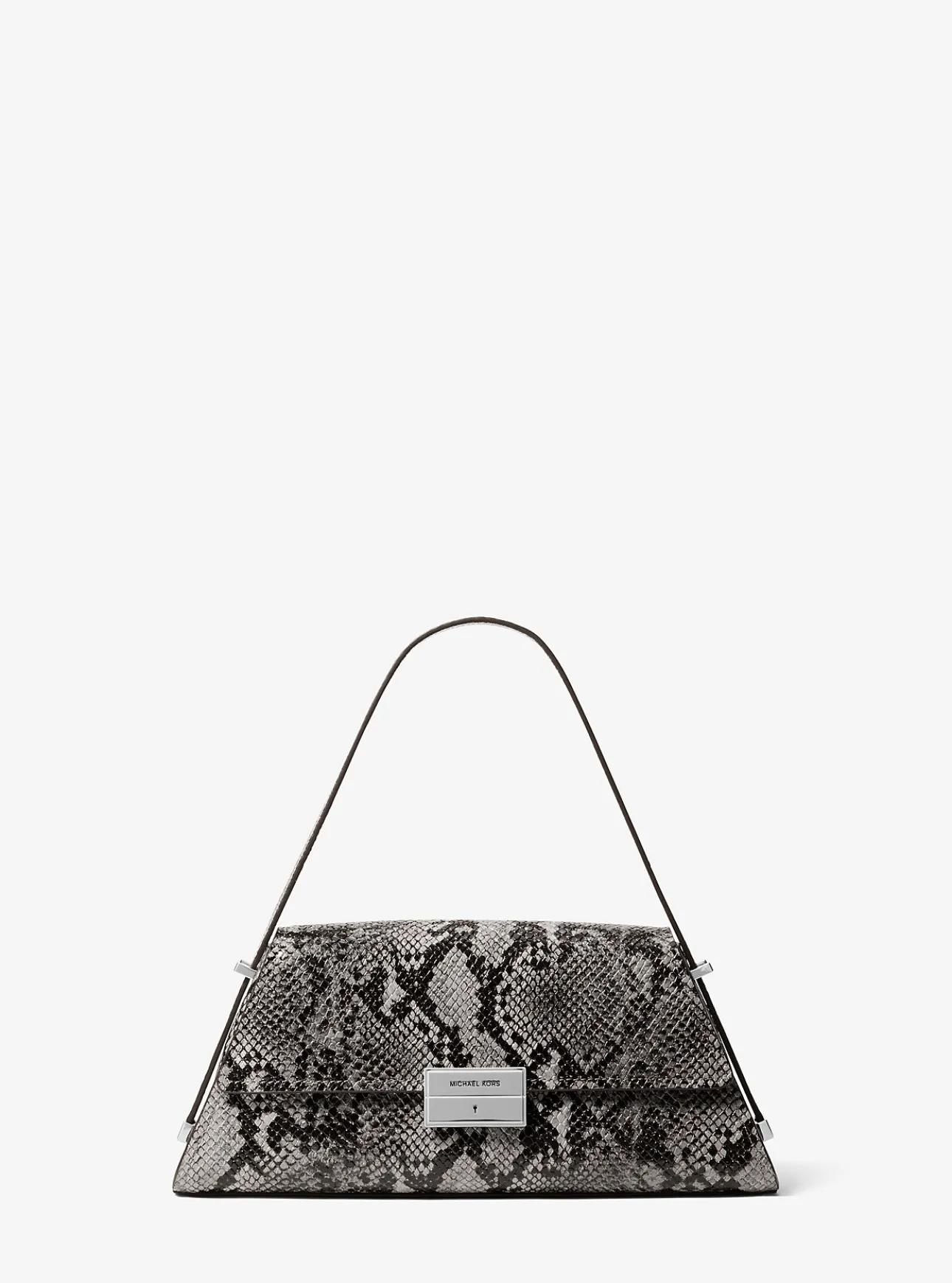 Ludlow Medium Snake Embossed Leather Shoulder Bag