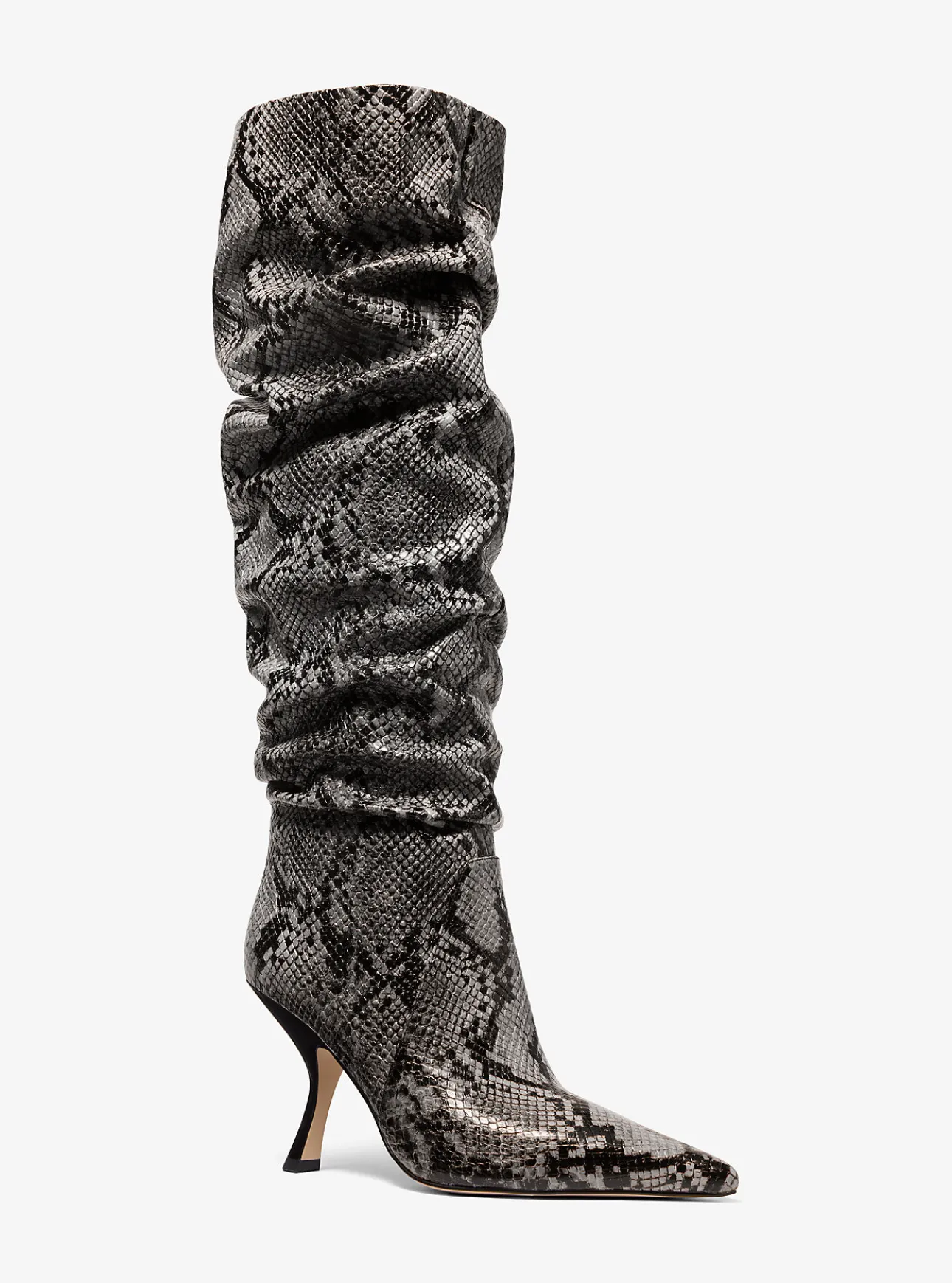 Luna Snake Embossed Leather Boot