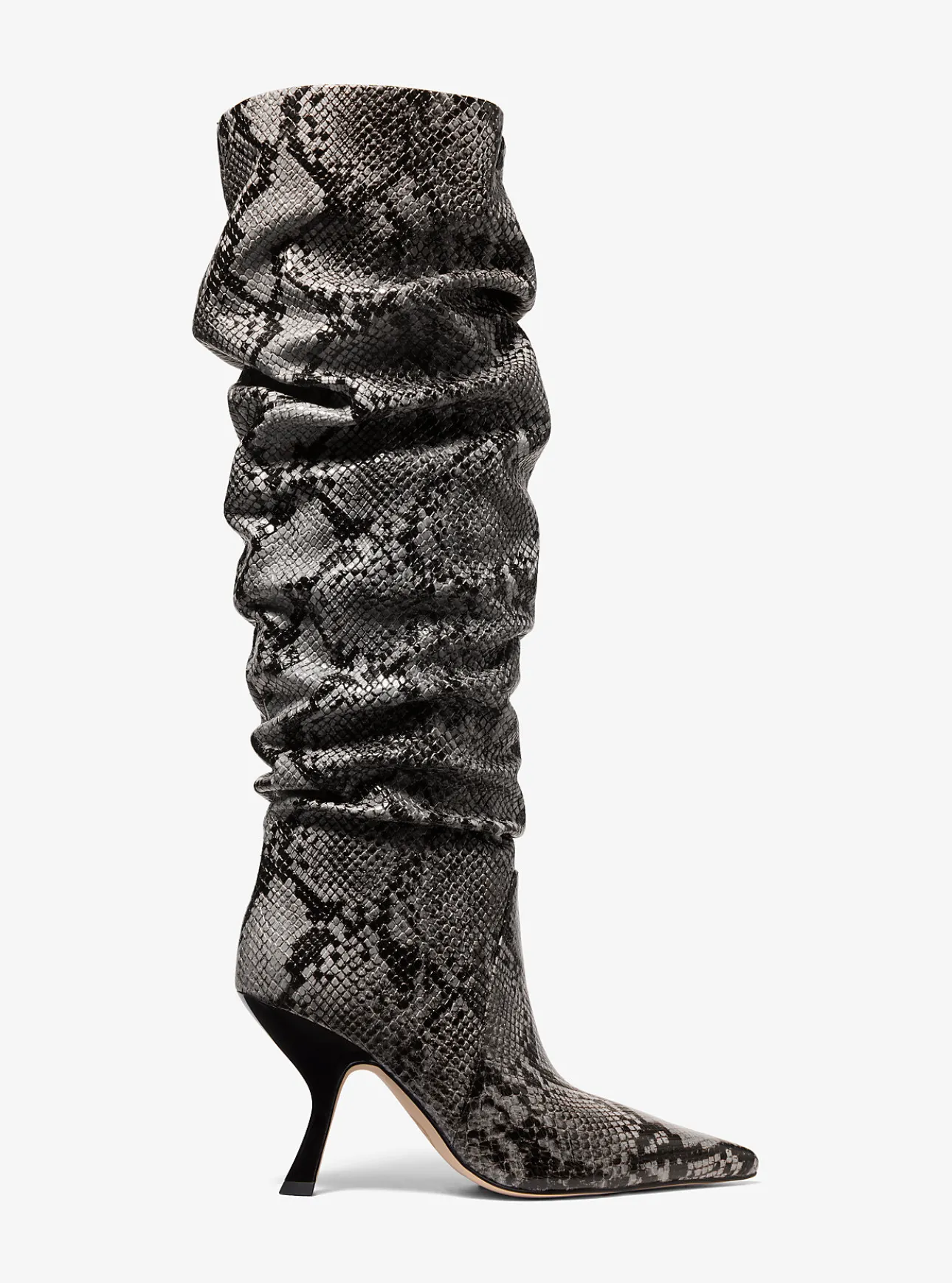 Luna Snake Embossed Leather Boot