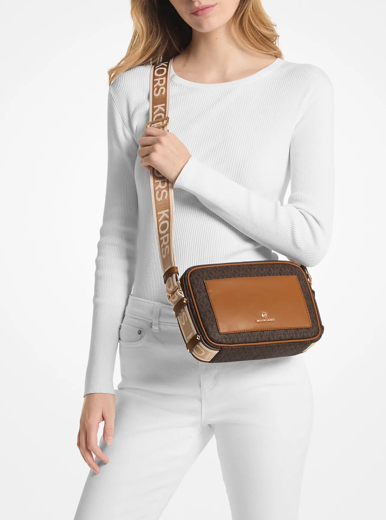 Maeve Large Logo Crossbody Bag