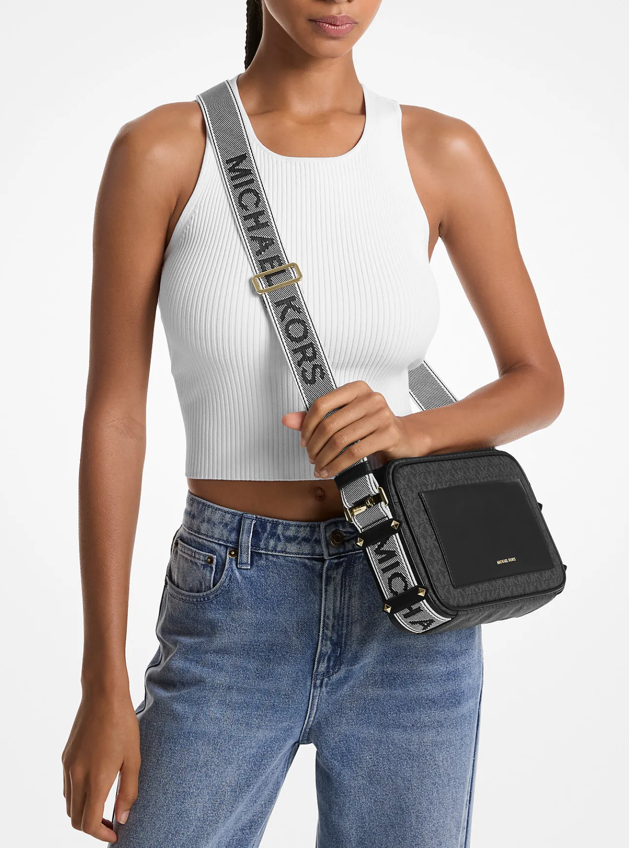 Maeve Large Signature Logo Crossbody Bag