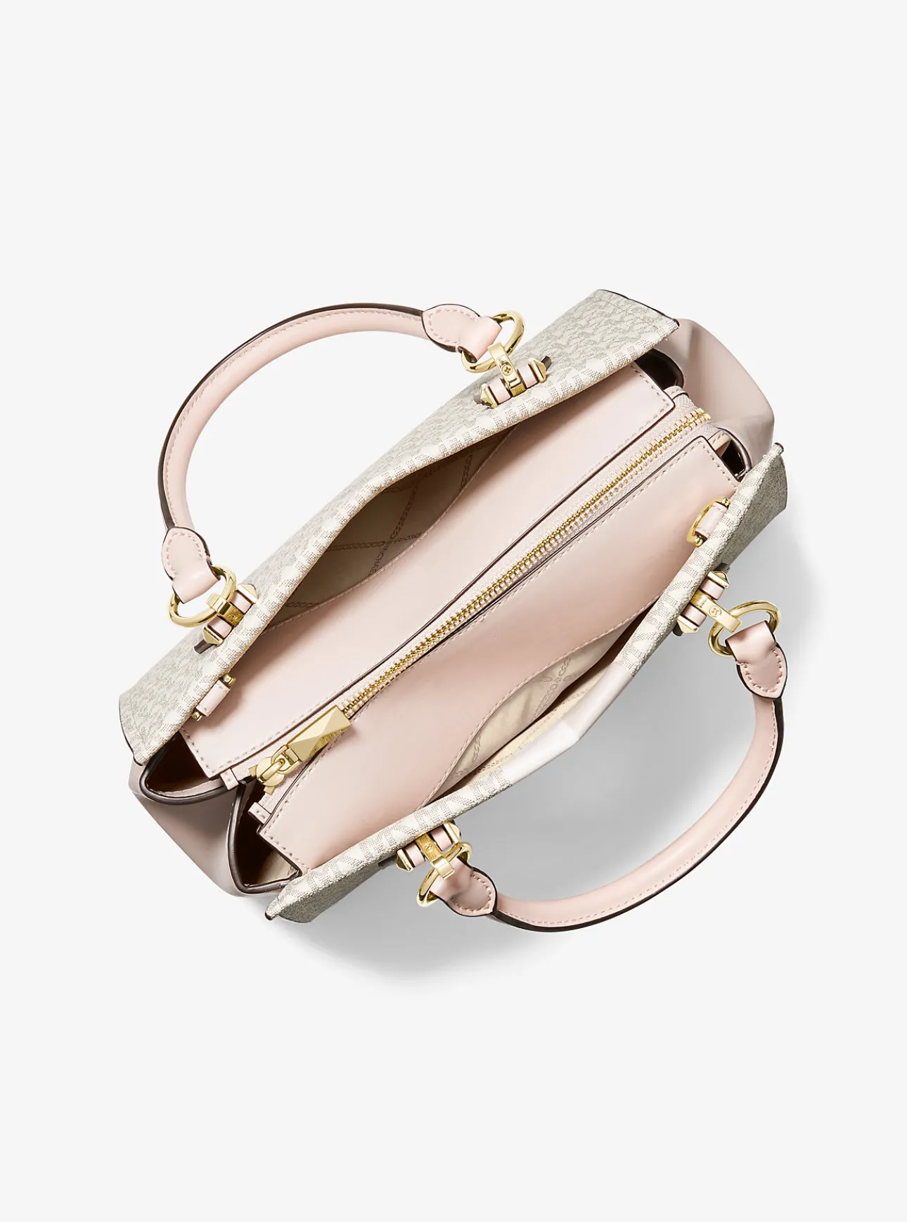 Marilyn Medium Logo Stripe Satchel