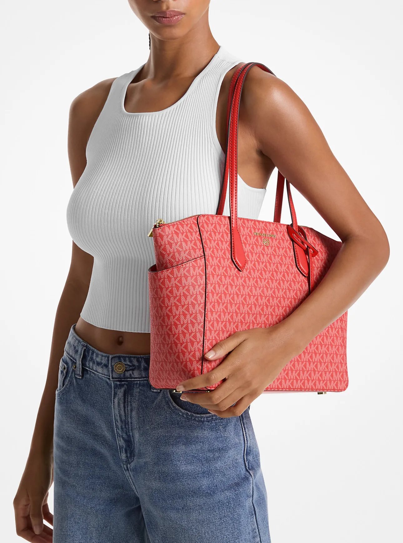 Marilyn Medium Signature Logo Tote Bag