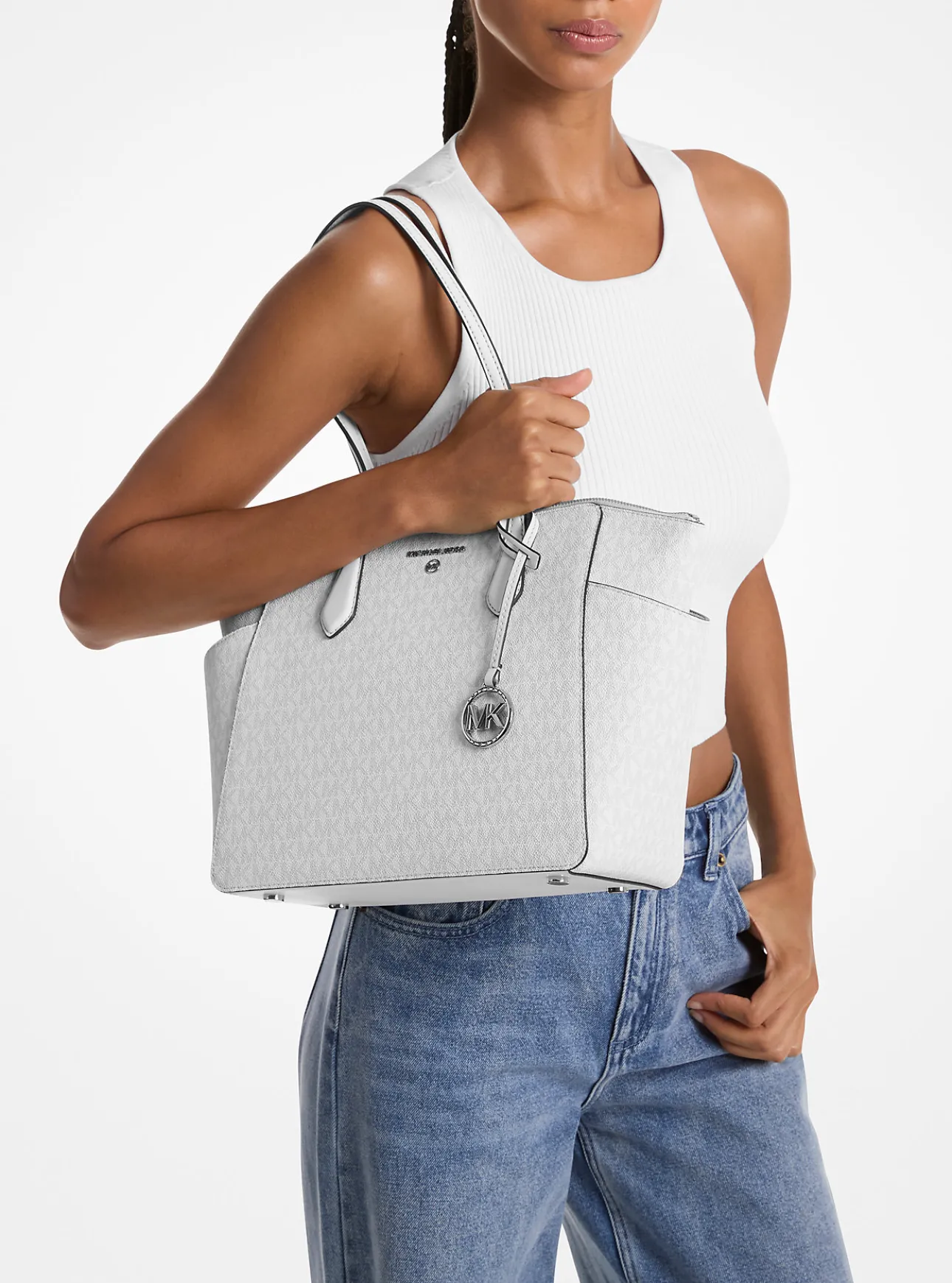 Marilyn Medium Signature Logo Tote Bag