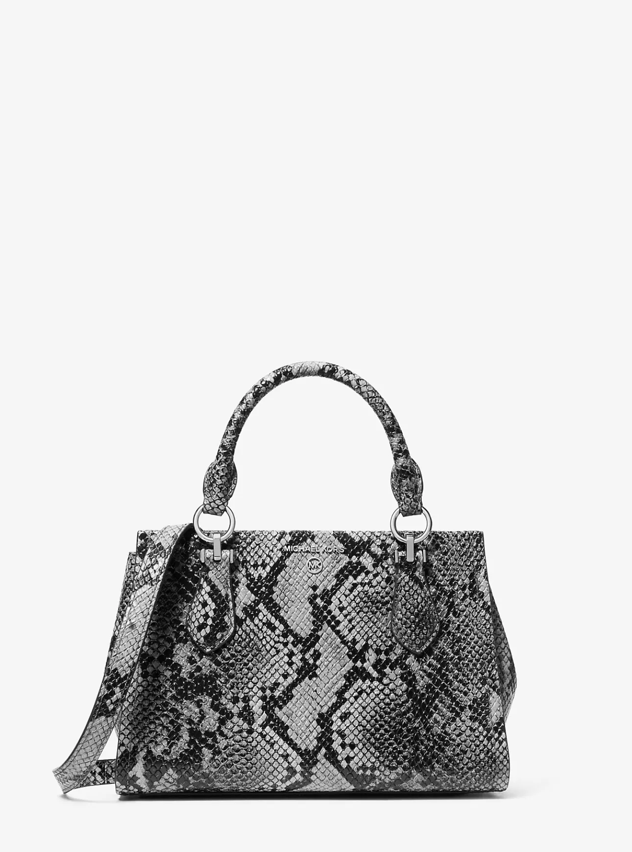 Marilyn Small Snake Embossed Leather Crossbody Bag