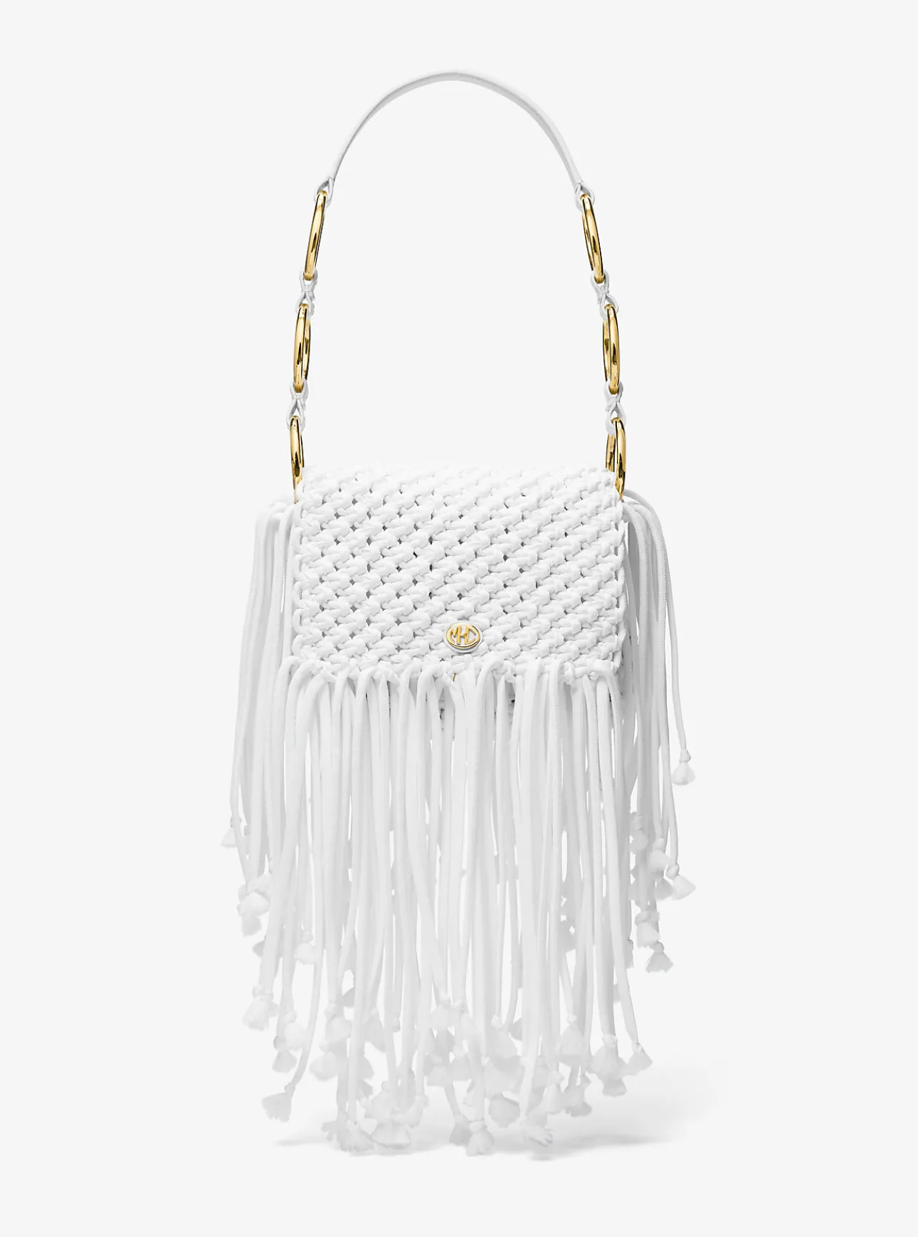 Marissa Medium Hand-Woven Macramé Shoulder Bag