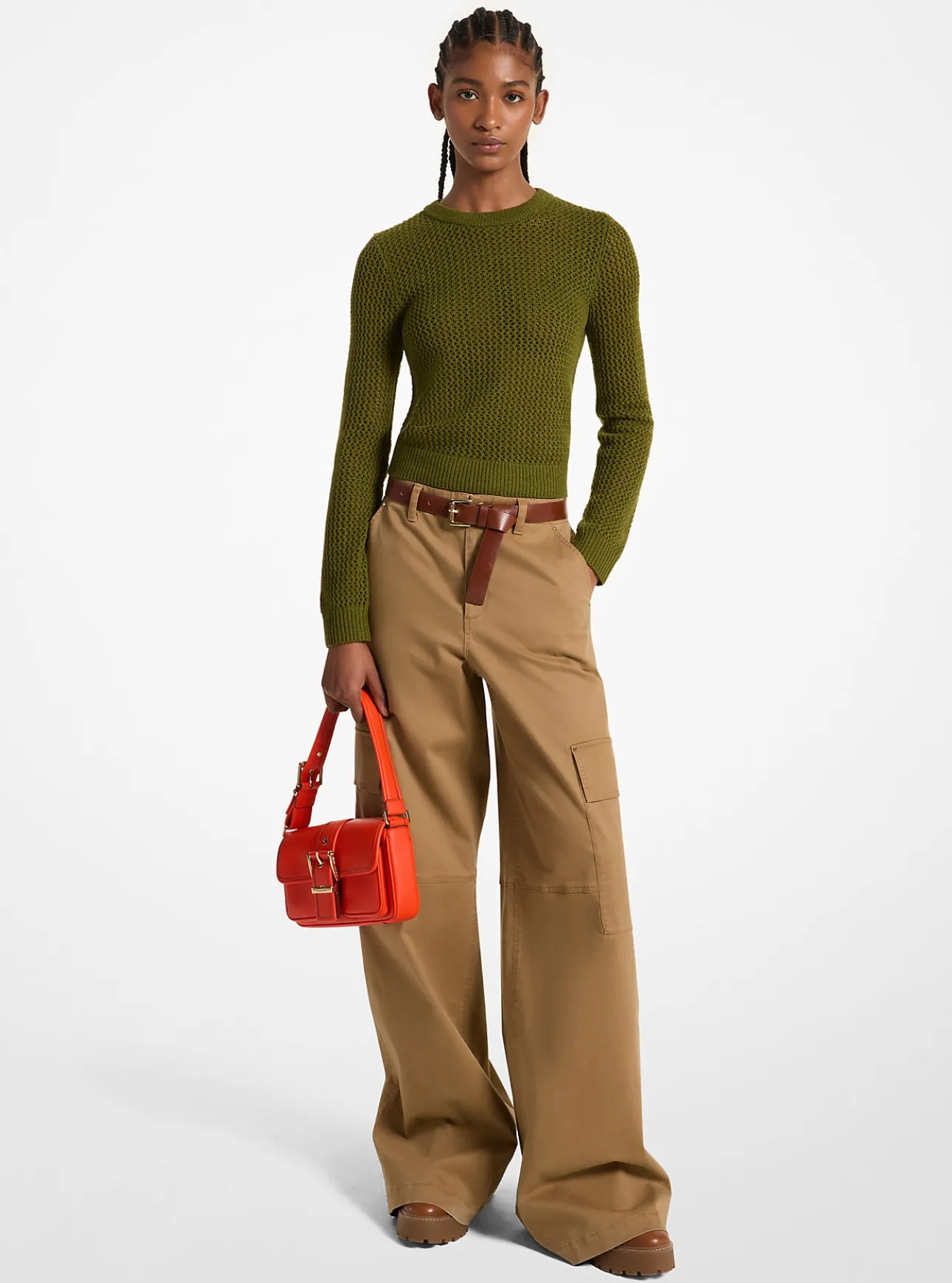 Merino Wool Mesh Sweater