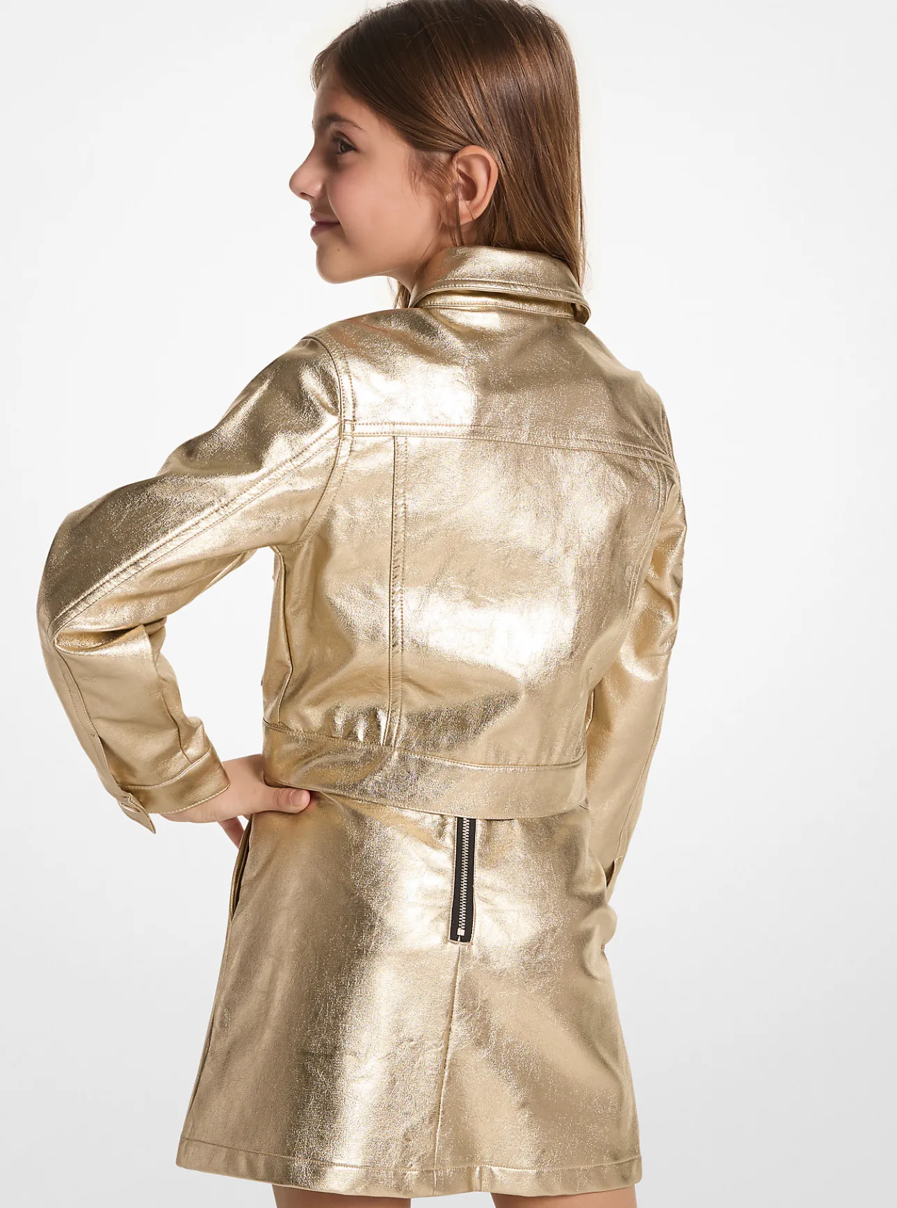 Metallic Moto Jacket