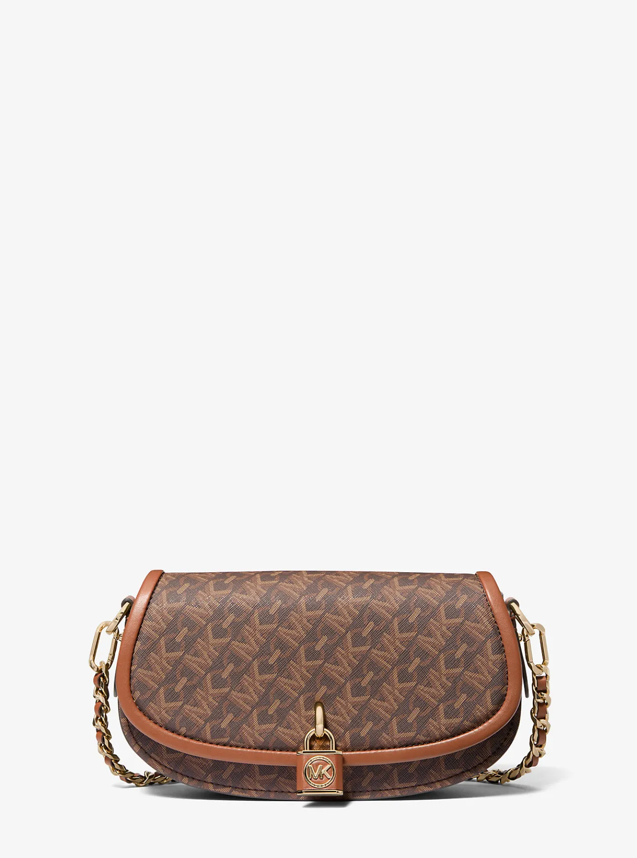 Mila Small Empire Signature Logo Shoulder Bag