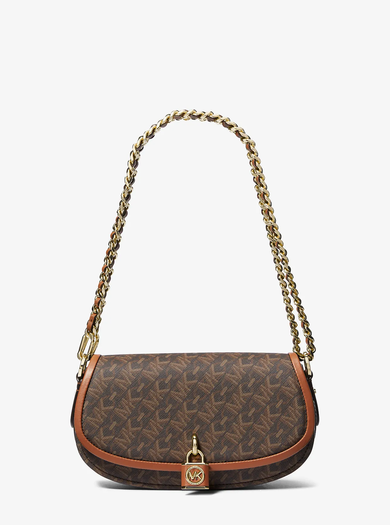 Mila Small Empire Signature Logo Shoulder Bag