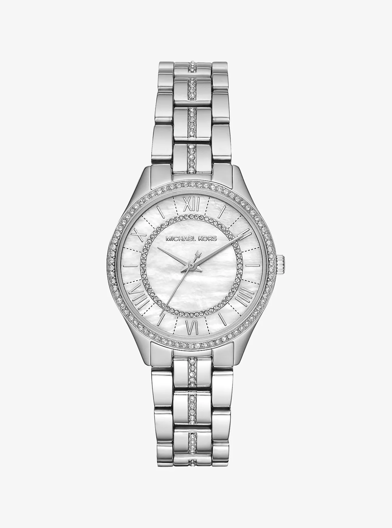 Mini Lauryn Pavé Silver-Tone Watch