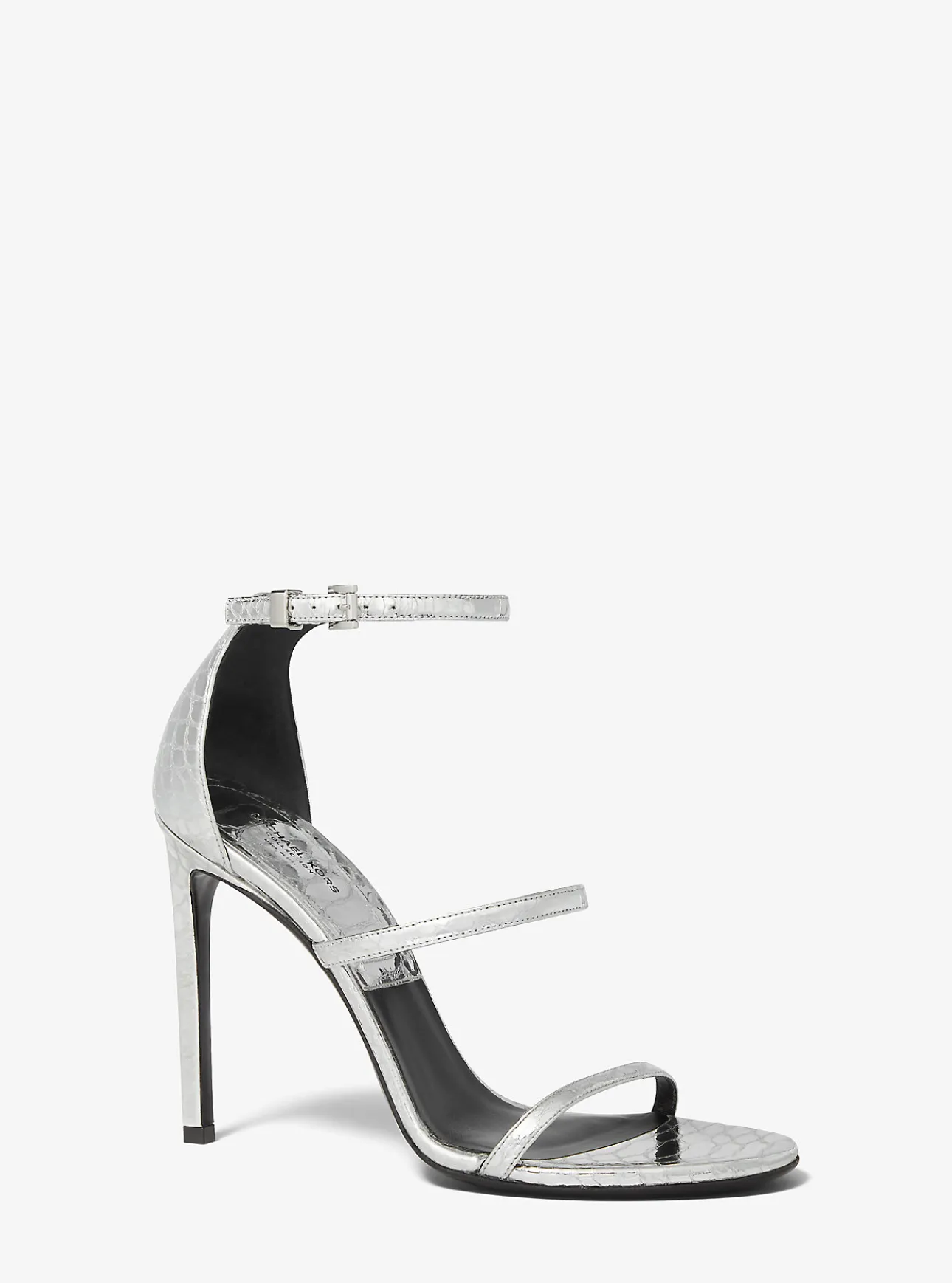 Nadege Python Embossed Leather Sandal