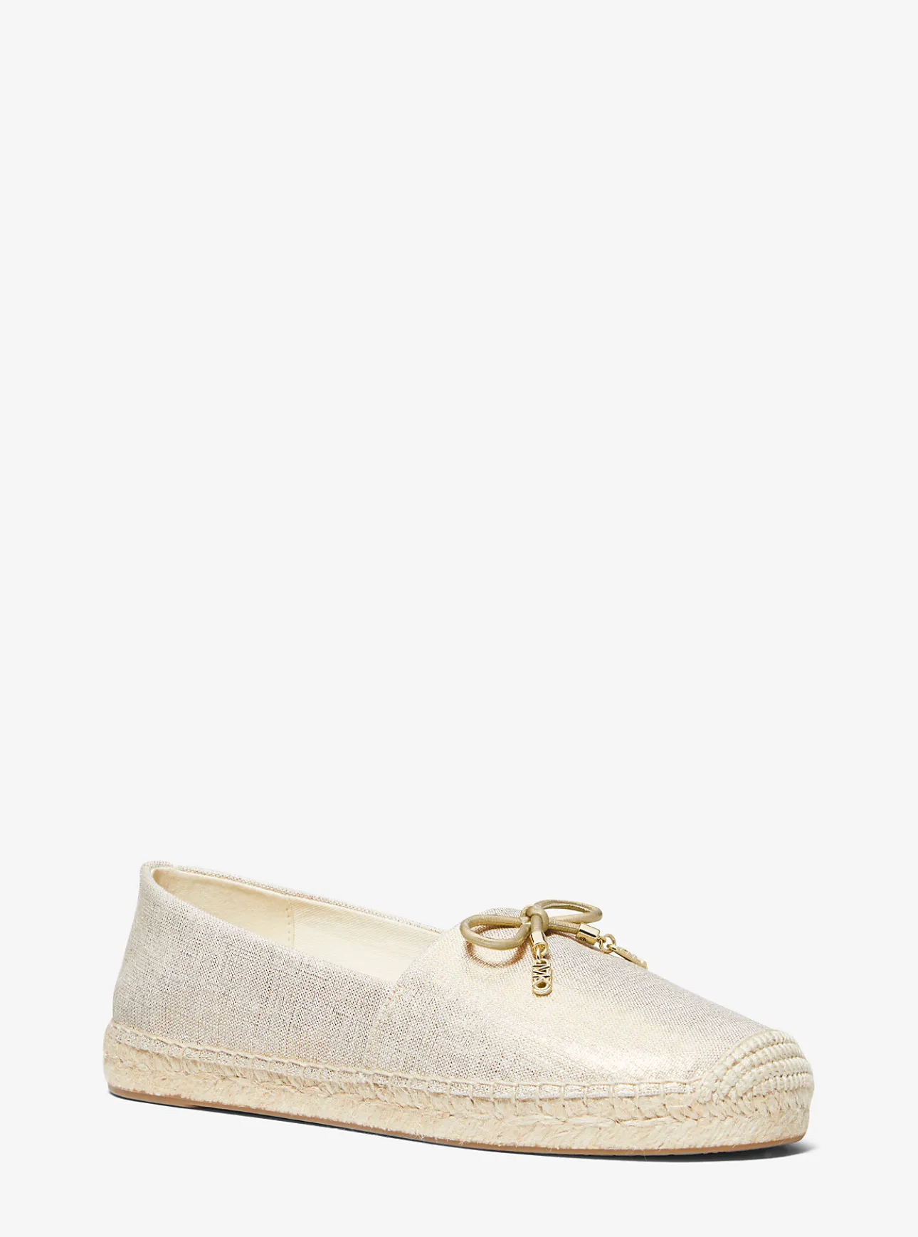 Nori Metallic Linen Slip-On Espadrille