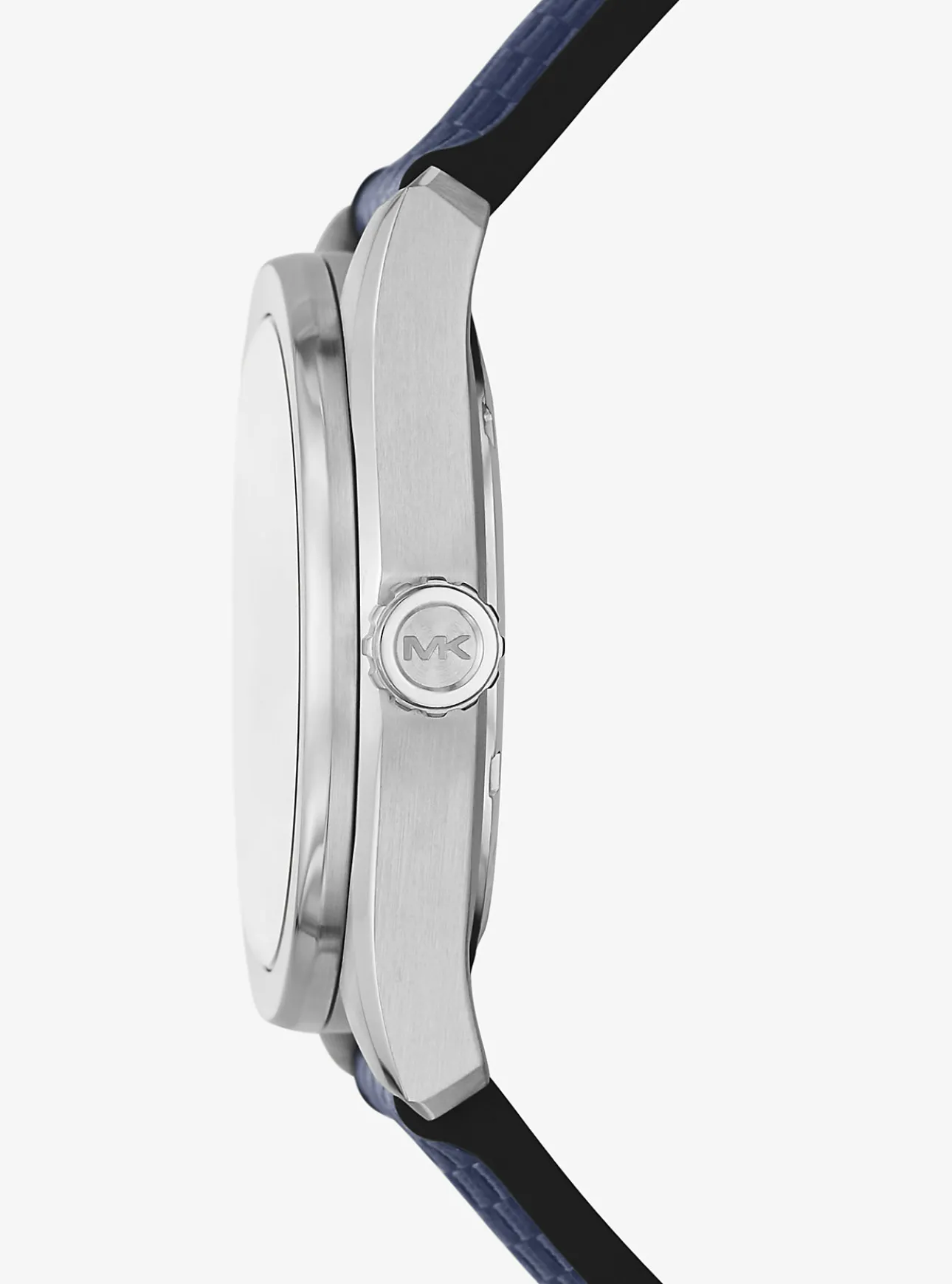 Oversized Accelerator 2.0 Silver-Tone and Textured Silicone Watch