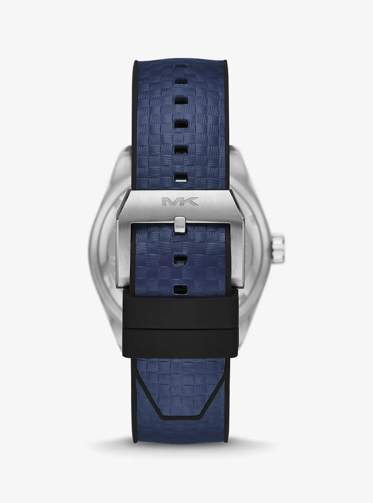 Oversized Accelerator 2.0 Silver-Tone and Textured Silicone Watch
