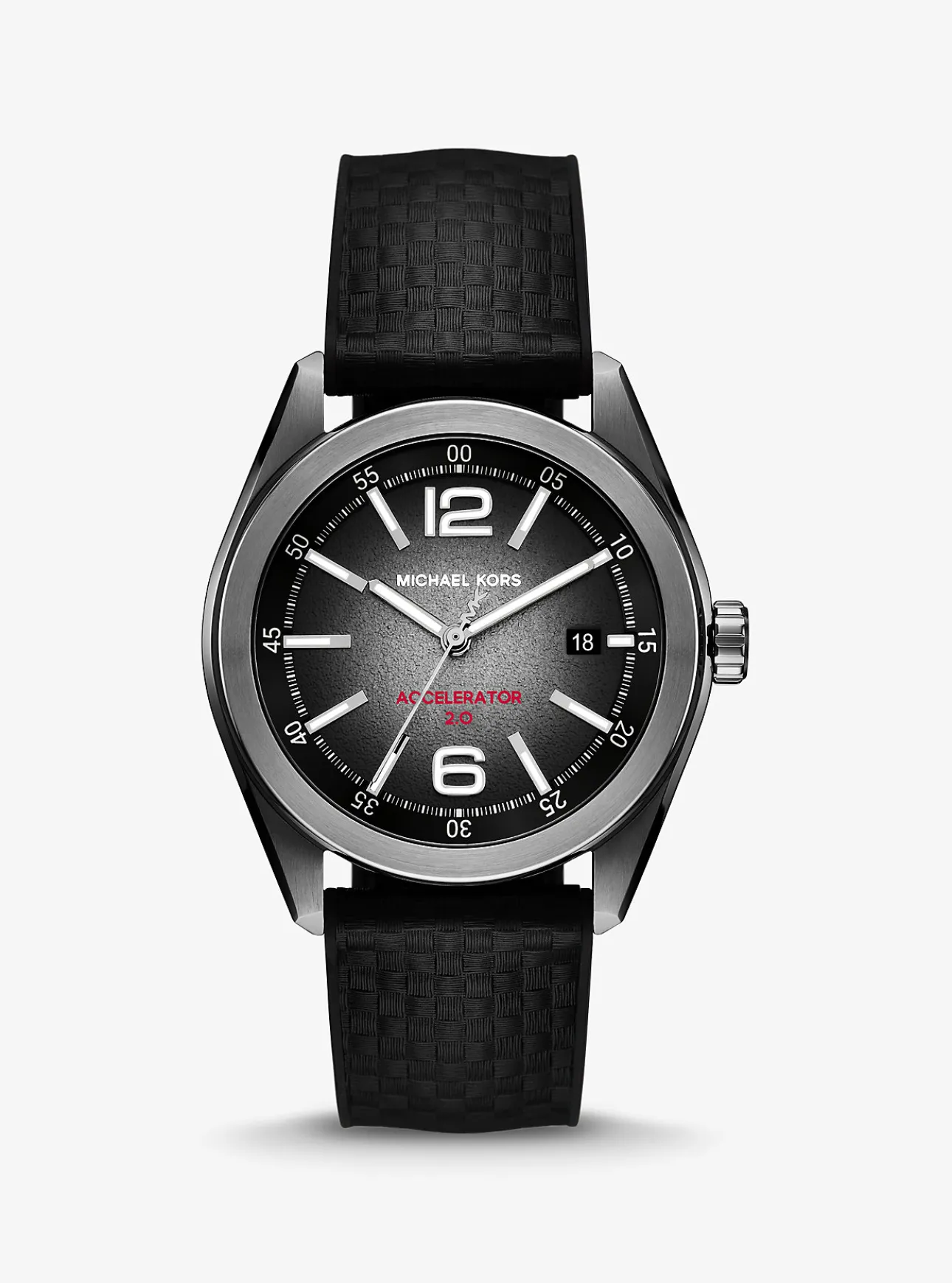 Oversized Accelerator 2.0 Gunmetal and Textured Silicone Watch