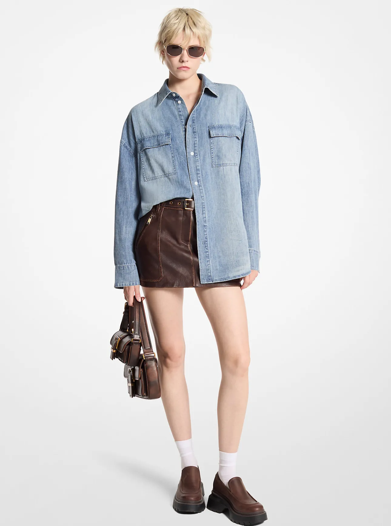 Oversized Chambray Shirt