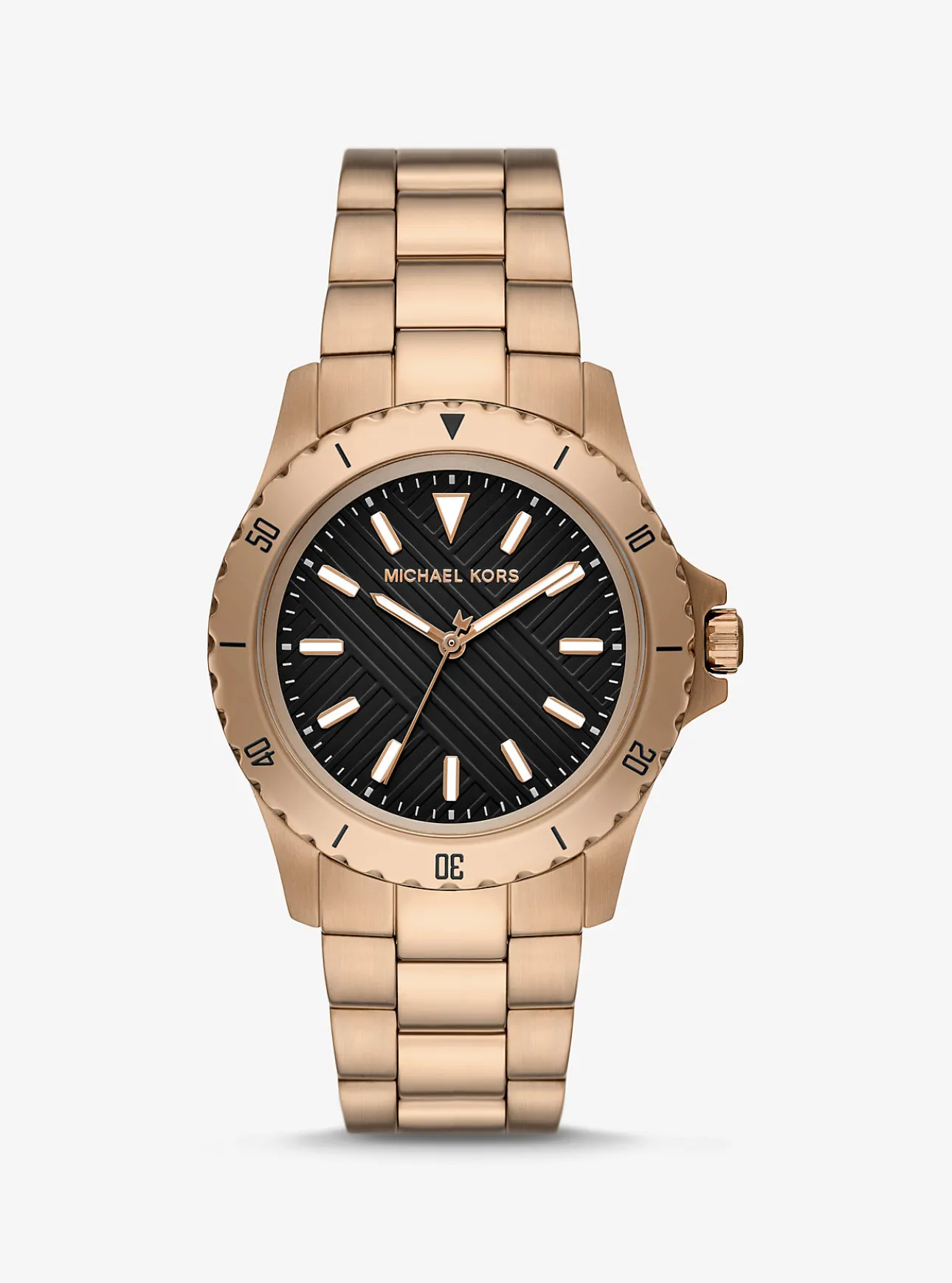 Oversized Everest Beige Gold-Tone Watch
