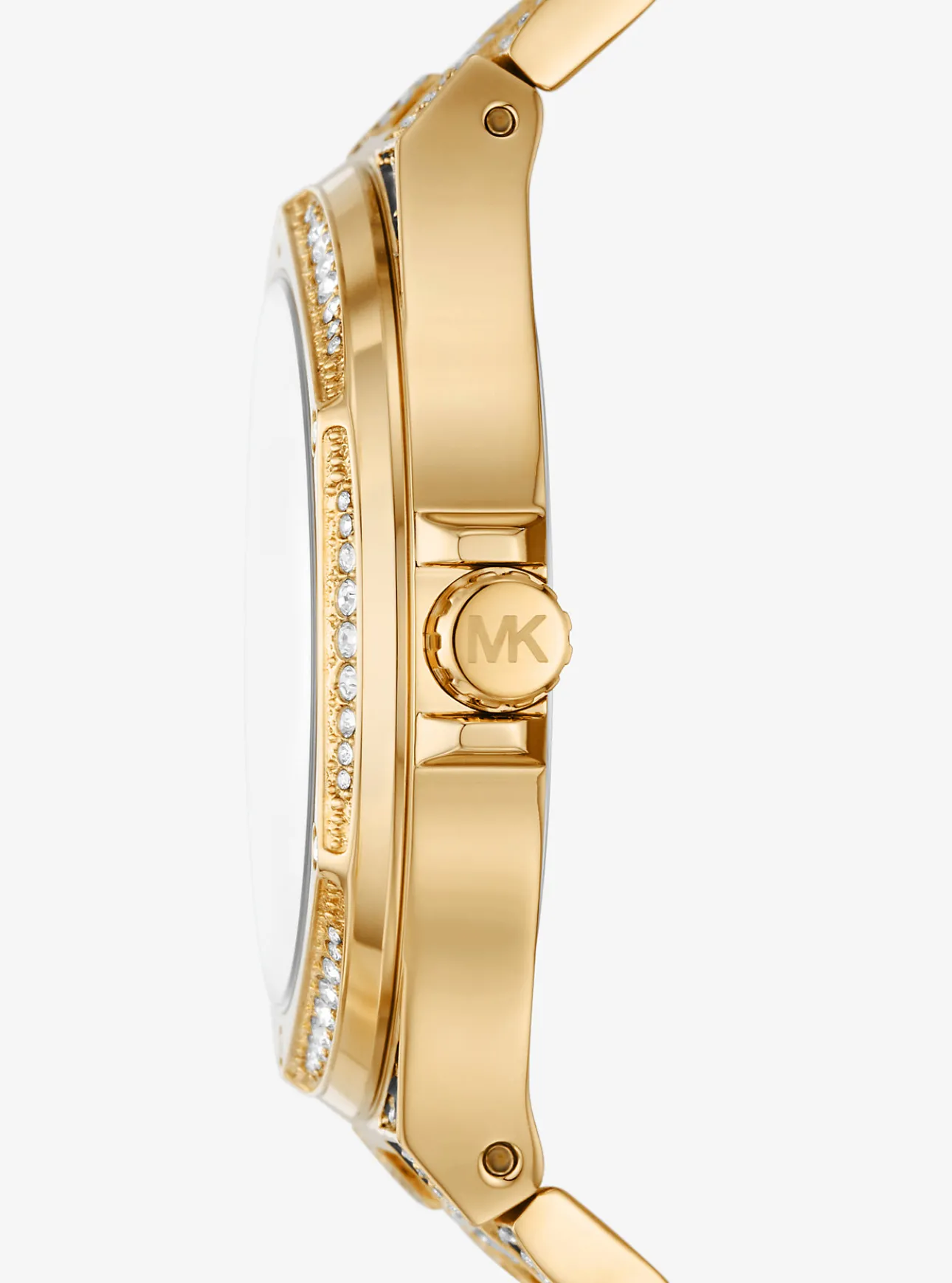 Oversized Lennox Animal Pavé Gold-Tone Watch