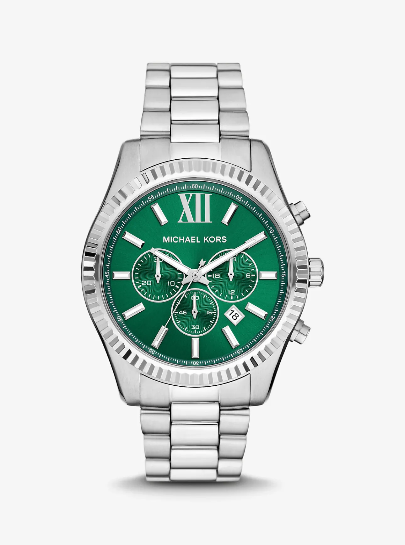 Oversized Lexington Silver-Tone Watch